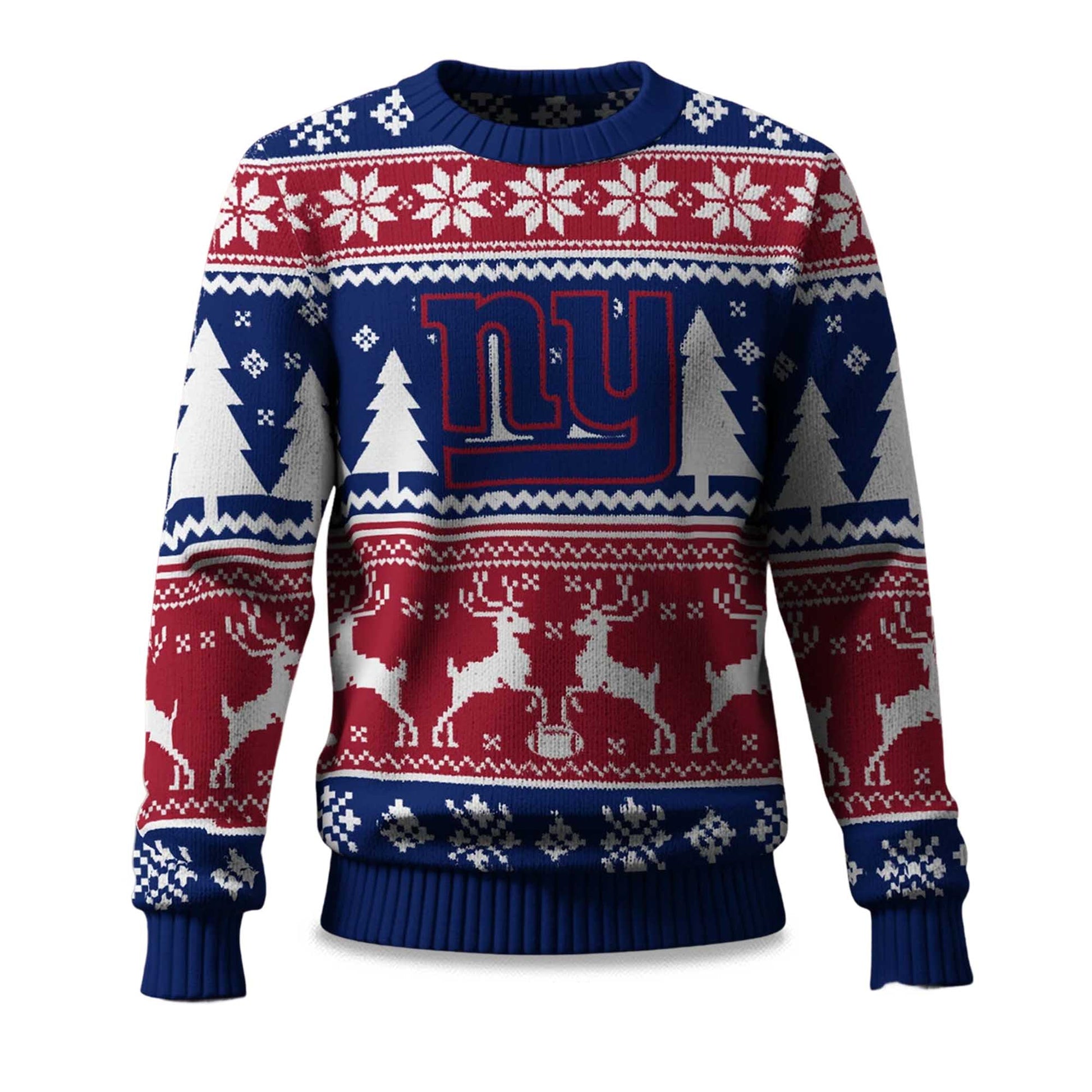 2025 Christmas Giants Reindeer Football Ugly Sweater – Moonbestprint