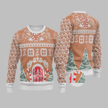 2026 Christmas Gingerbread House Ugly Christmas Sweater - Moonbestprint