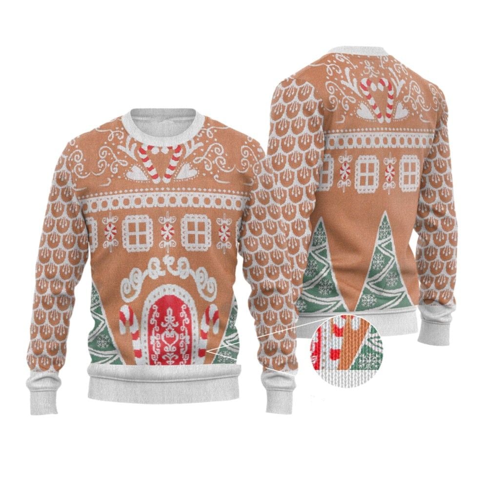 2026 Christmas Gingerbread House Ugly Christmas Sweater - Moonbestprint