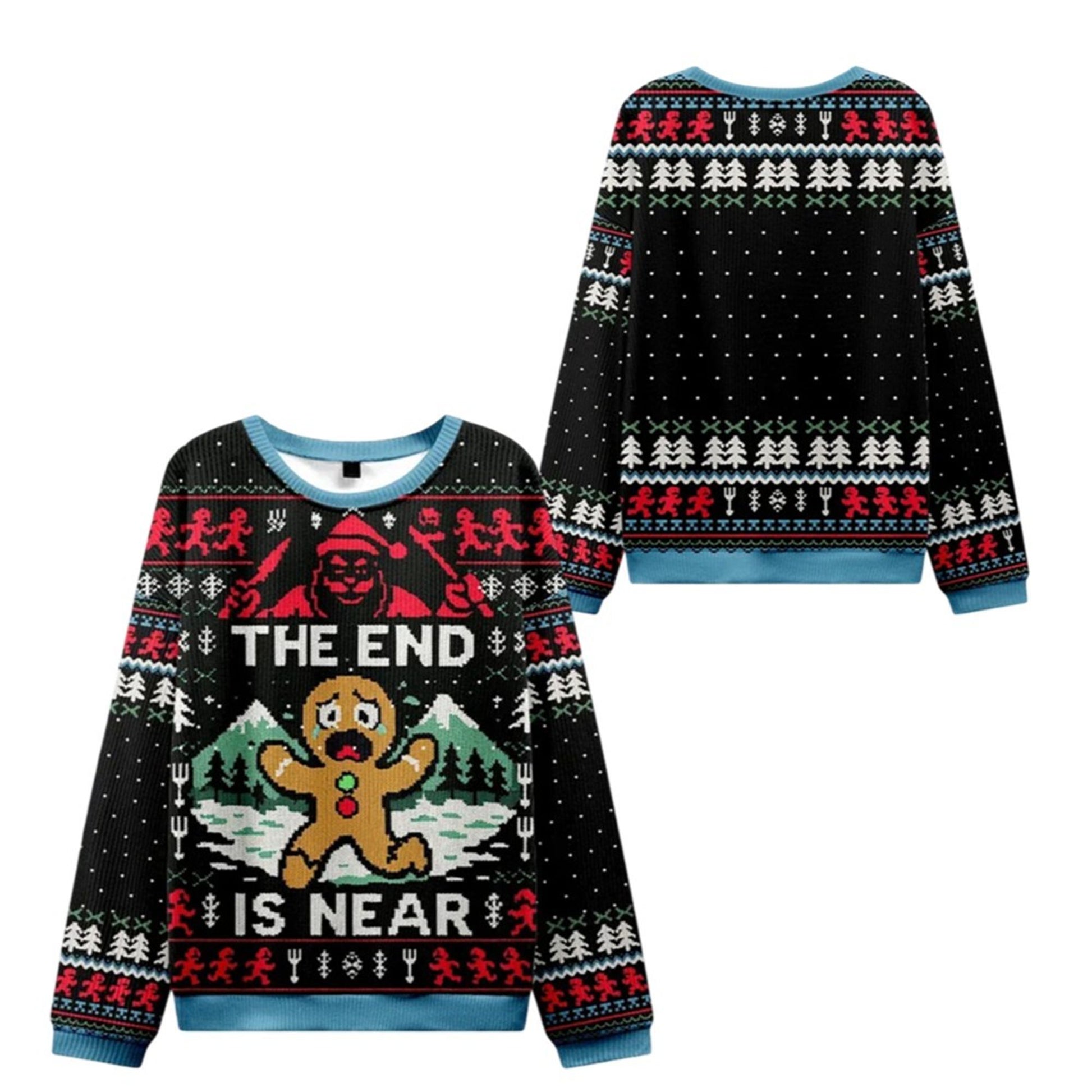 2026 Christmas Gingerbread Man Disaster Is Coming Ugly Sweater - Moonbestprint