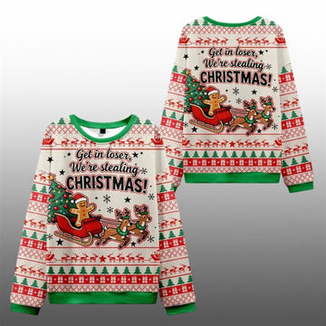 2026 Christmas Gingerbread Man Gives Gifts Ugly Sweater - Moonbestprint