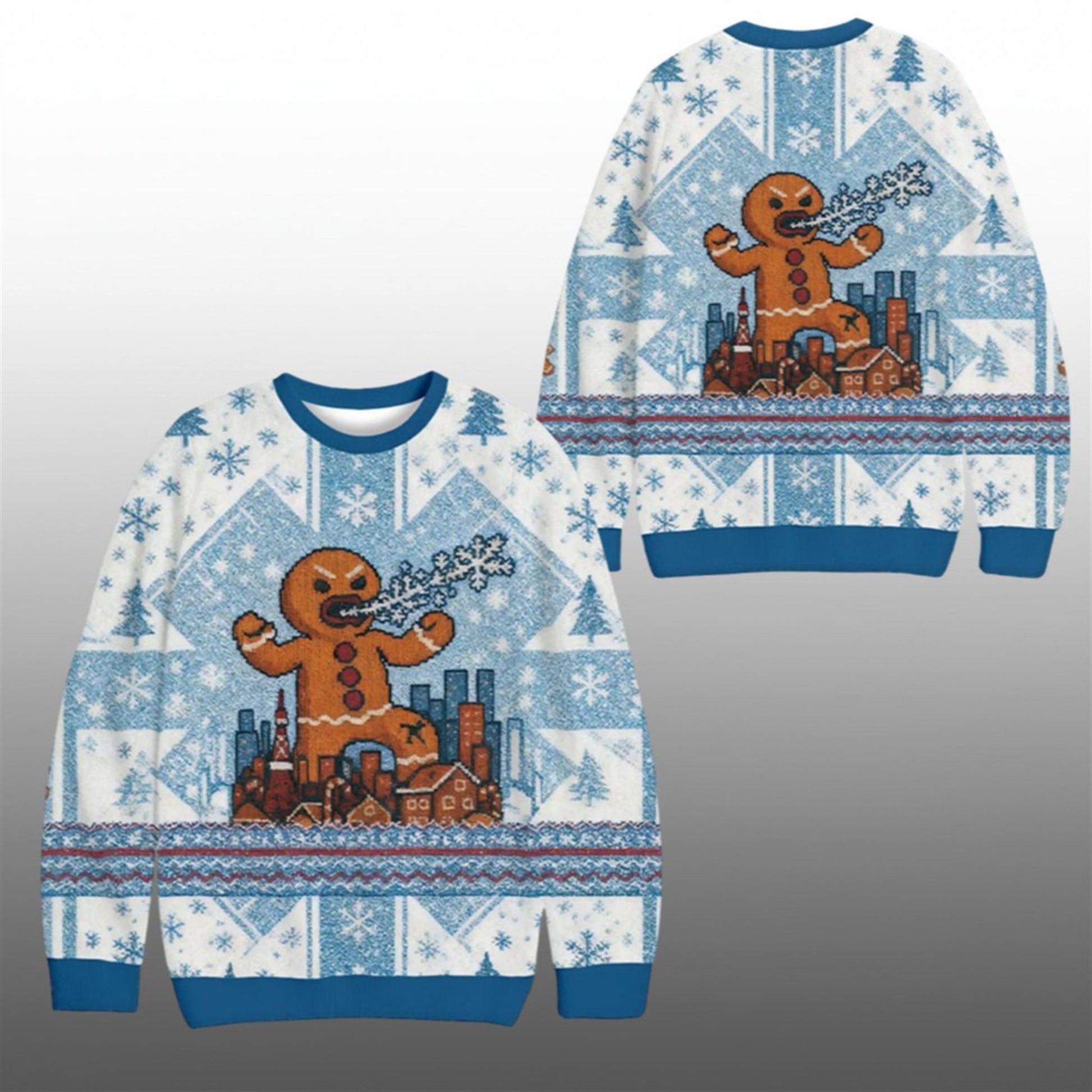 2026 Gingerbread Monster Ugly Christmas Sweater - Moonbestprint