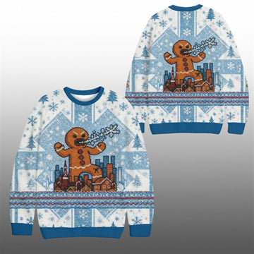 2026 Gingerbread Monster Ugly Christmas Sweater - Moonbestprint