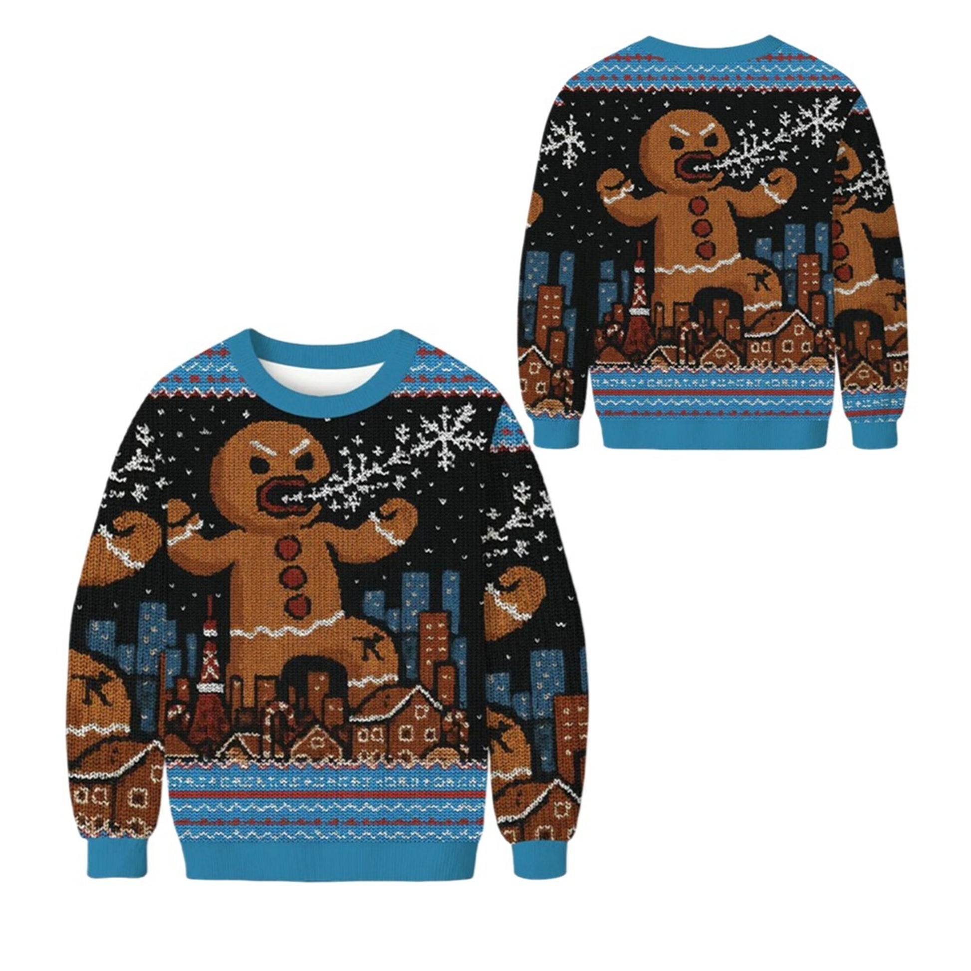 2026 Christmas Gingerbread Monster Ugly Sweater - Moonbestprint