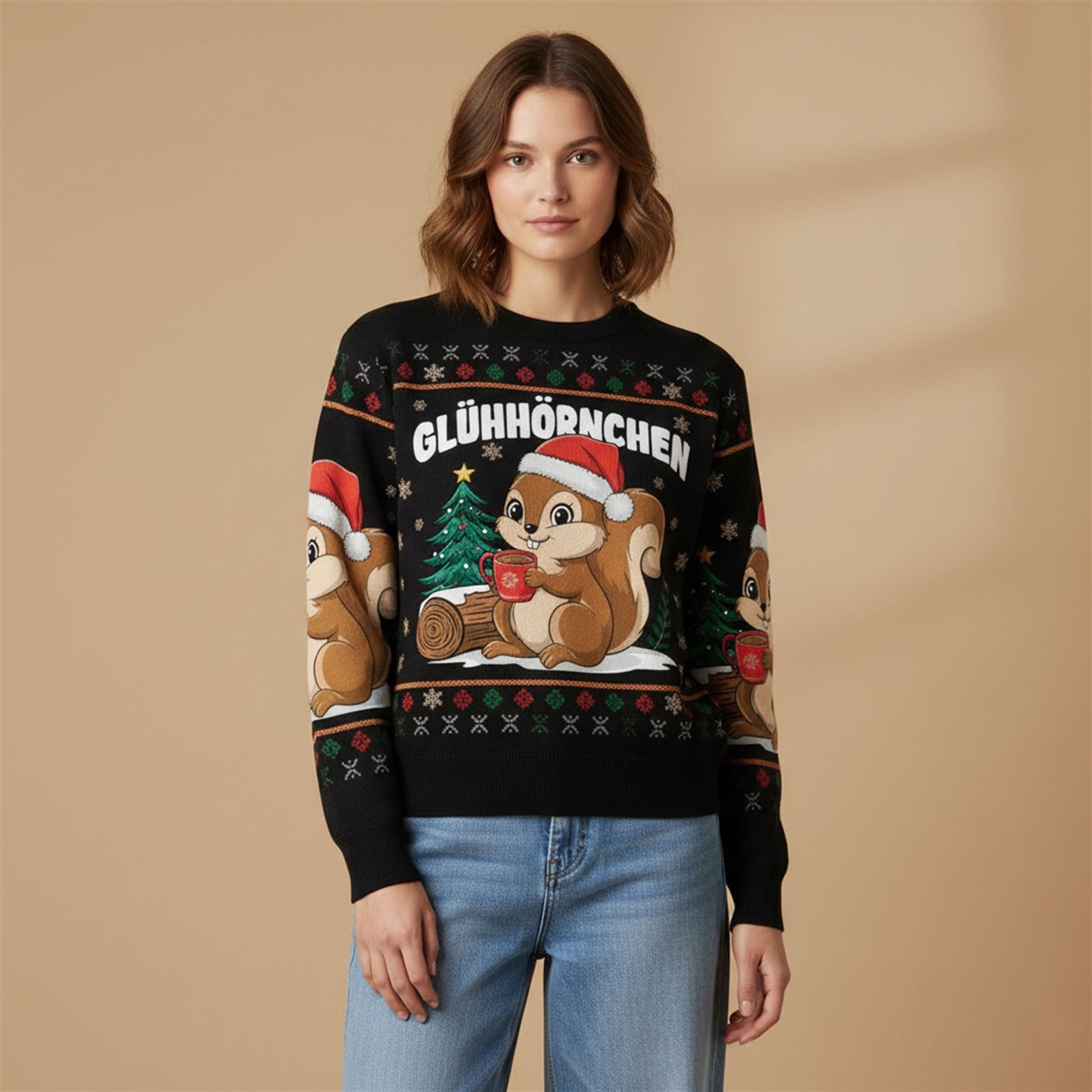 2026 Christmas Gluhhornchen Ugly Sweater - Moonbestprint