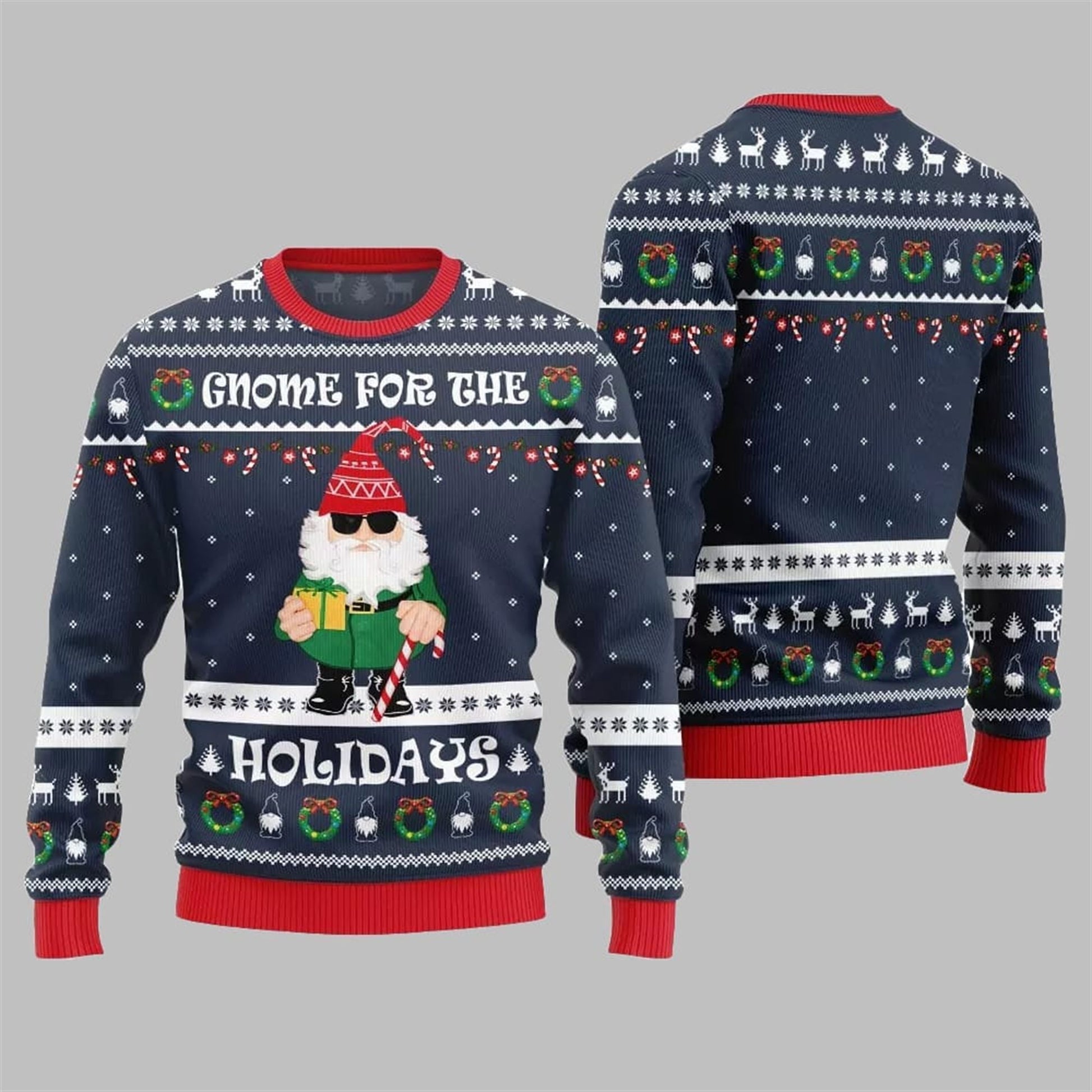 2026 Christmas Gnome For The Holidays Ugly Sweater - Moonbestprint