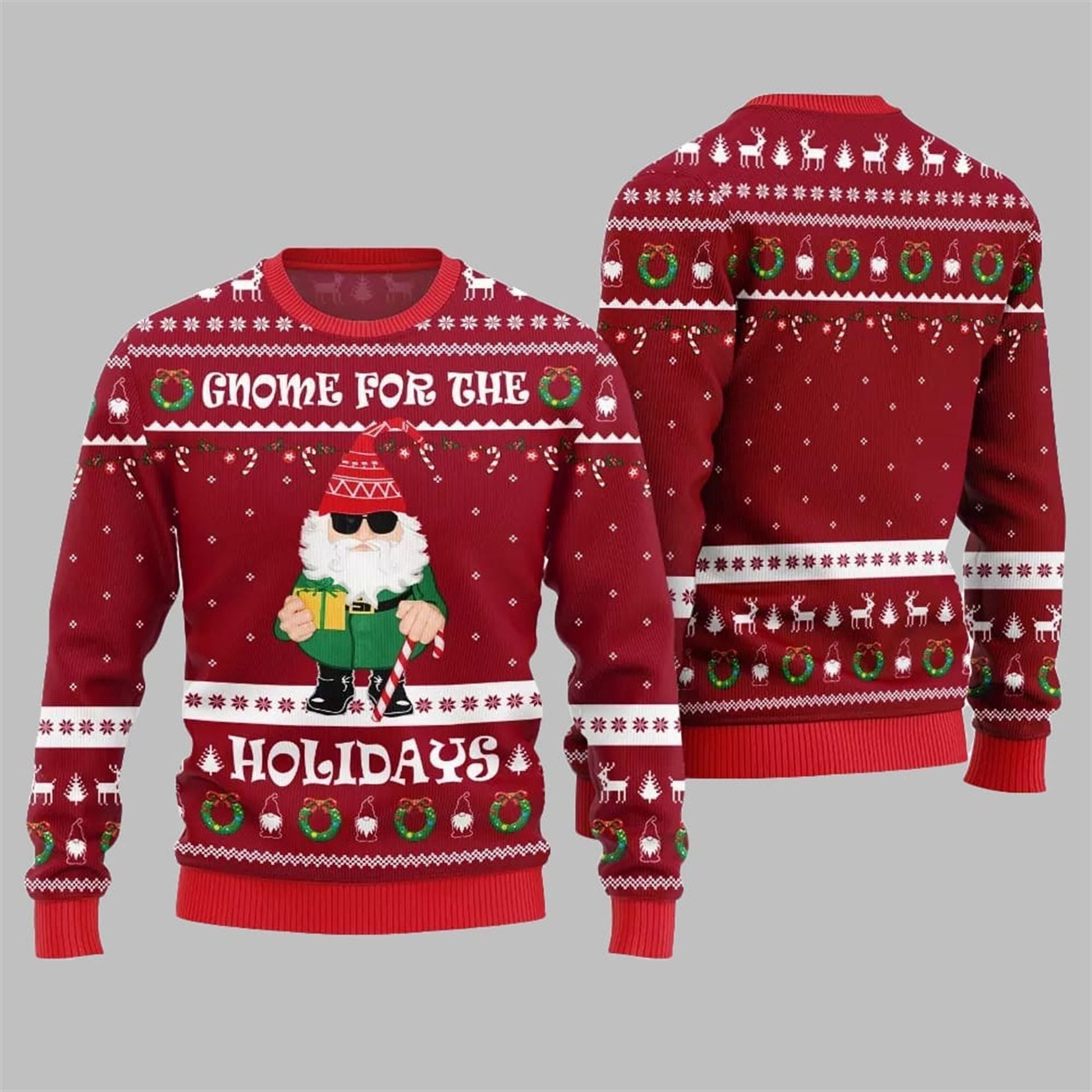 2026 Christmas Gnome For The Holidays Ugly Sweater - Moonbestprint