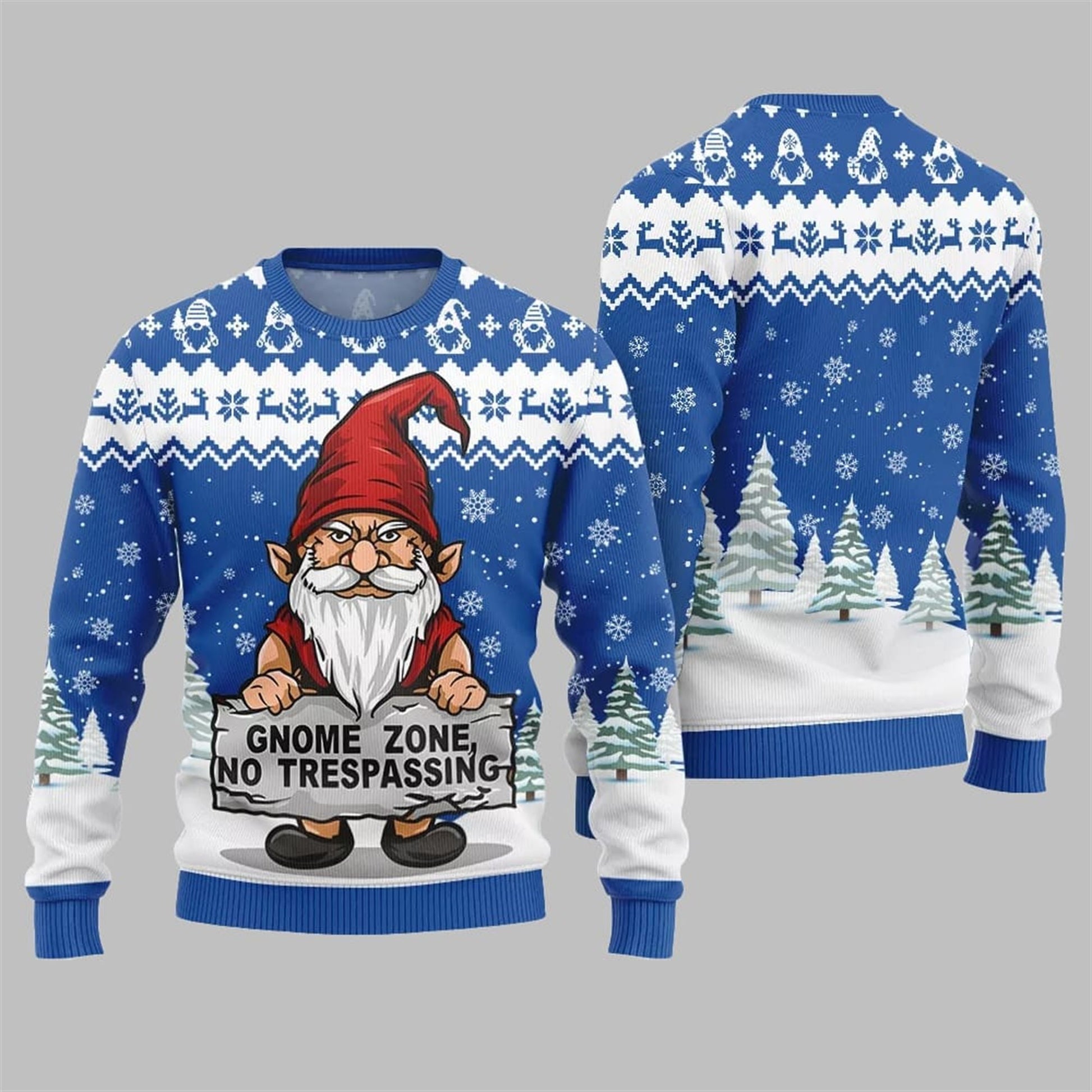 2026 Christmas Gnome Zone Ugly Christmas Sweater - Moonbestprint