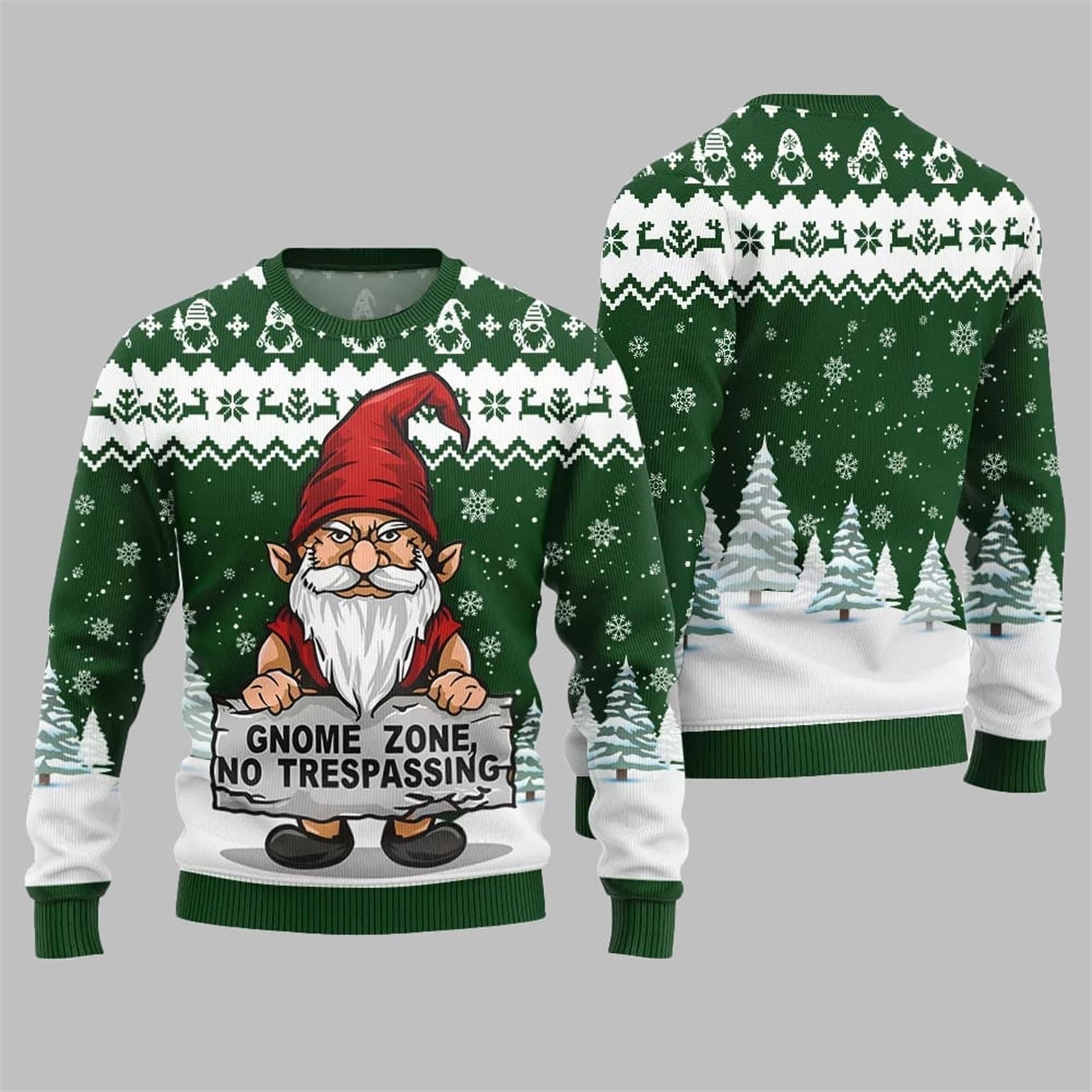 2026 Christmas Gnome Zone Ugly Christmas Sweater - Moonbestprint