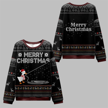 2026 Christmas Goose Pulling Out Its Wool Ugly Sweater - Moonbestprint