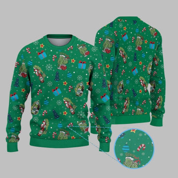2026 Christmas Grnch Beer Christmas Ugly Sweater - Moonbestprint