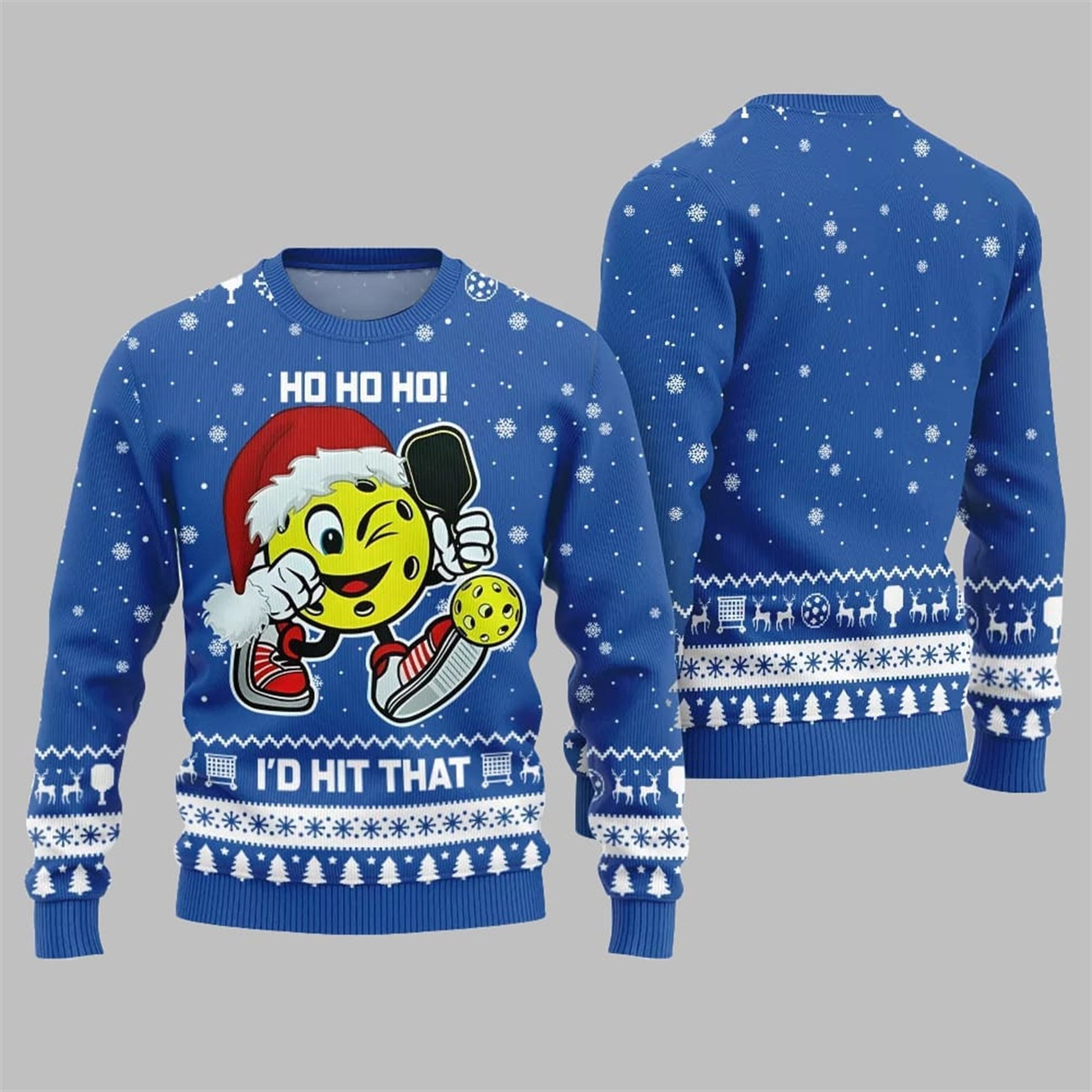 2026 Christmas I'd Hit That Pickleball Ugly Sweater - Moonbestprint