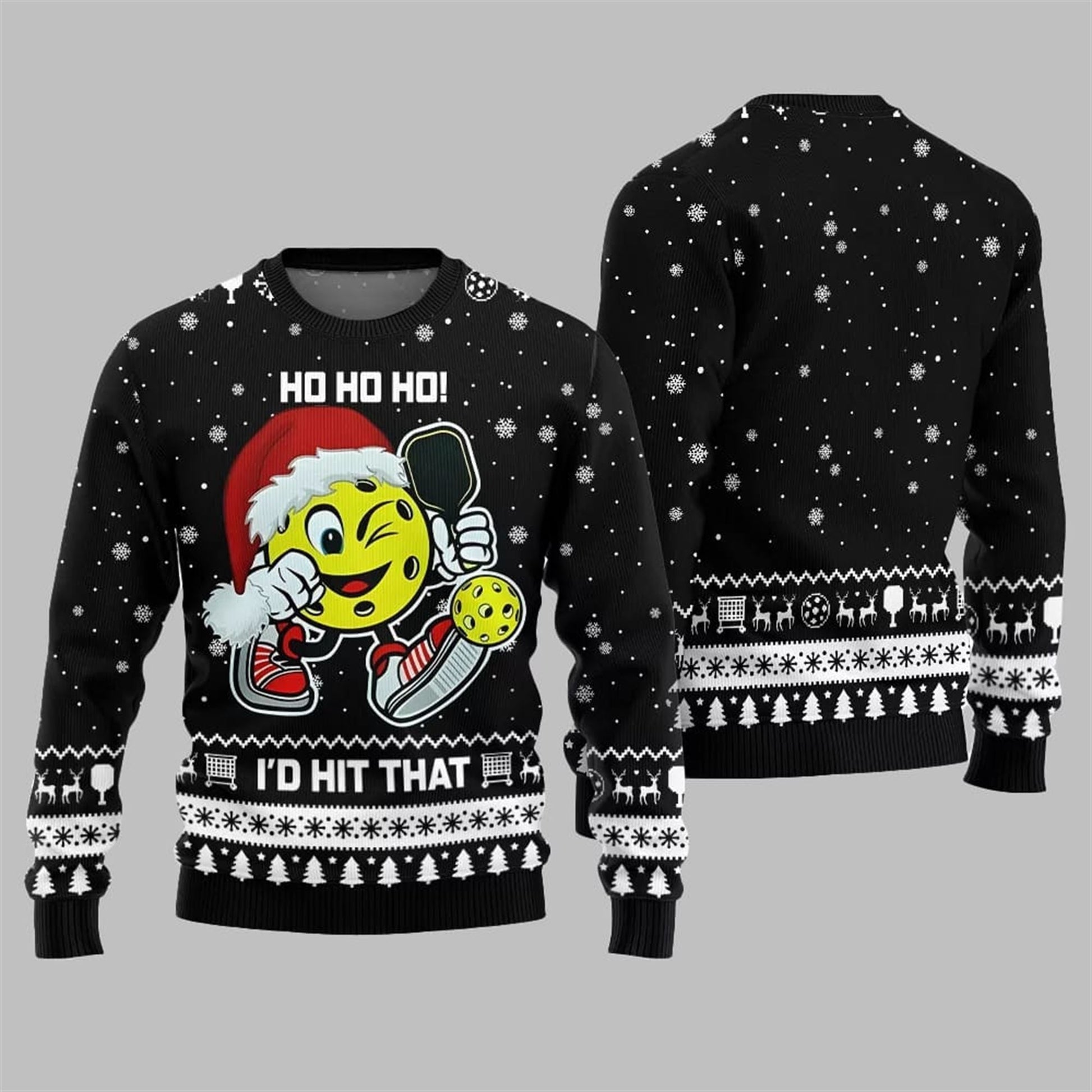 2026 Christmas I'd Hit That Pickleball Ugly Sweater - Moonbestprint