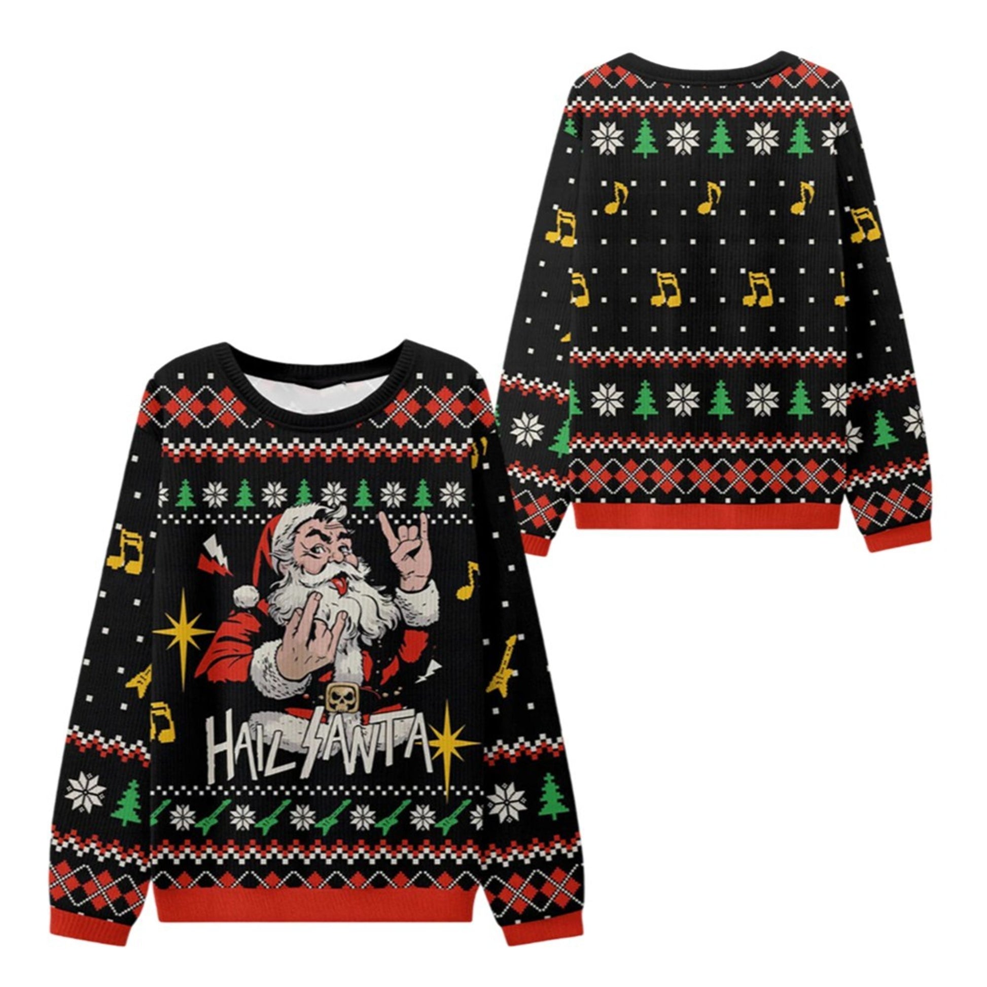 2026 Christmas Hail Santa Claus Ugly Sweater - Moonbestprint