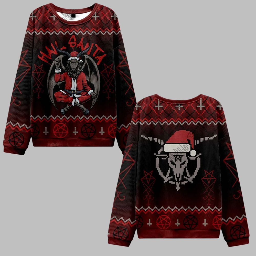 2026 Christmas Hail Santa Ugly Christmas Sweater - Moonbestprint