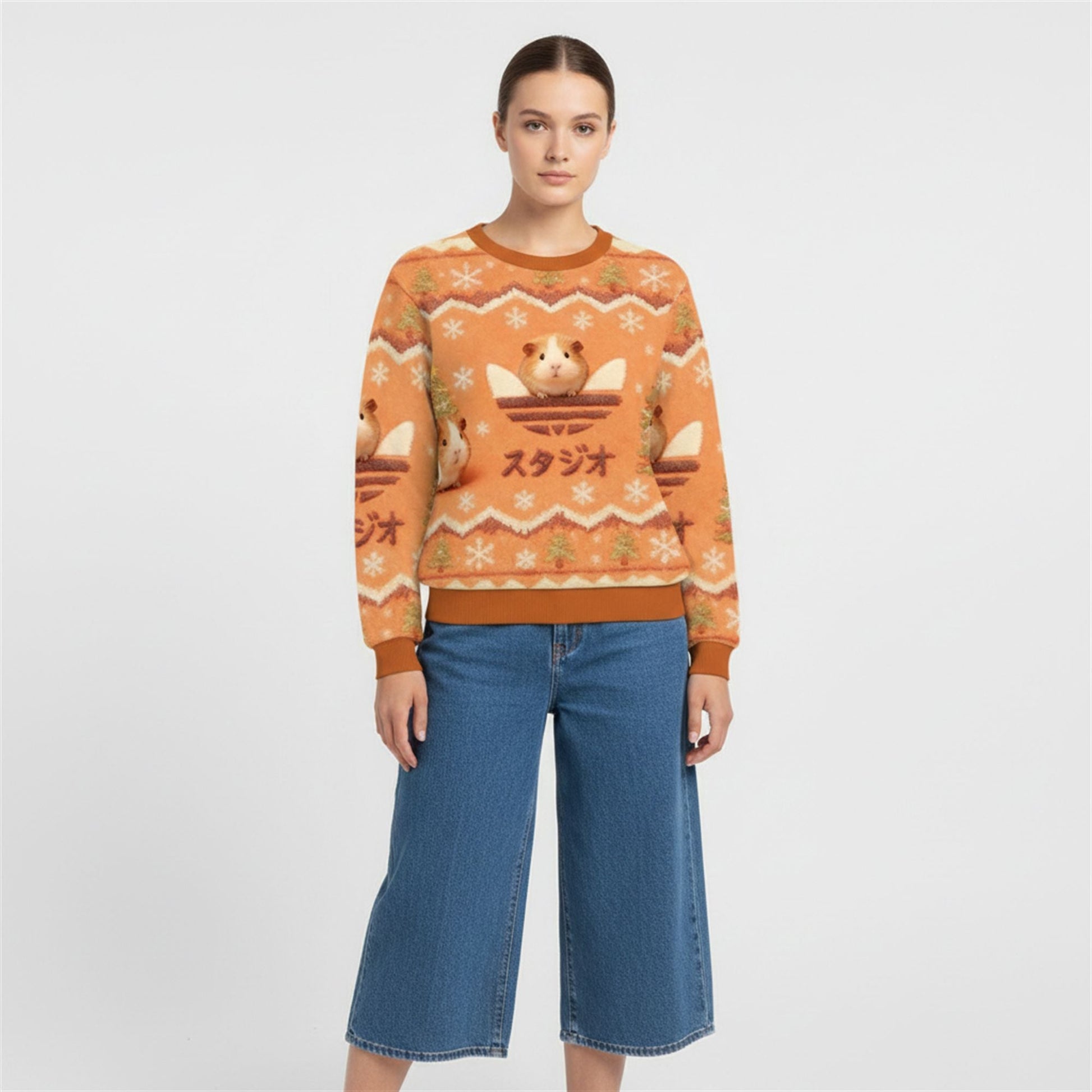 2026 Christmas Hamster Japanese Ugly Sweater - Moonbestprint
