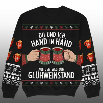 2026 Christmas Hand In Hand Ugly Sweater - Moonbestprint