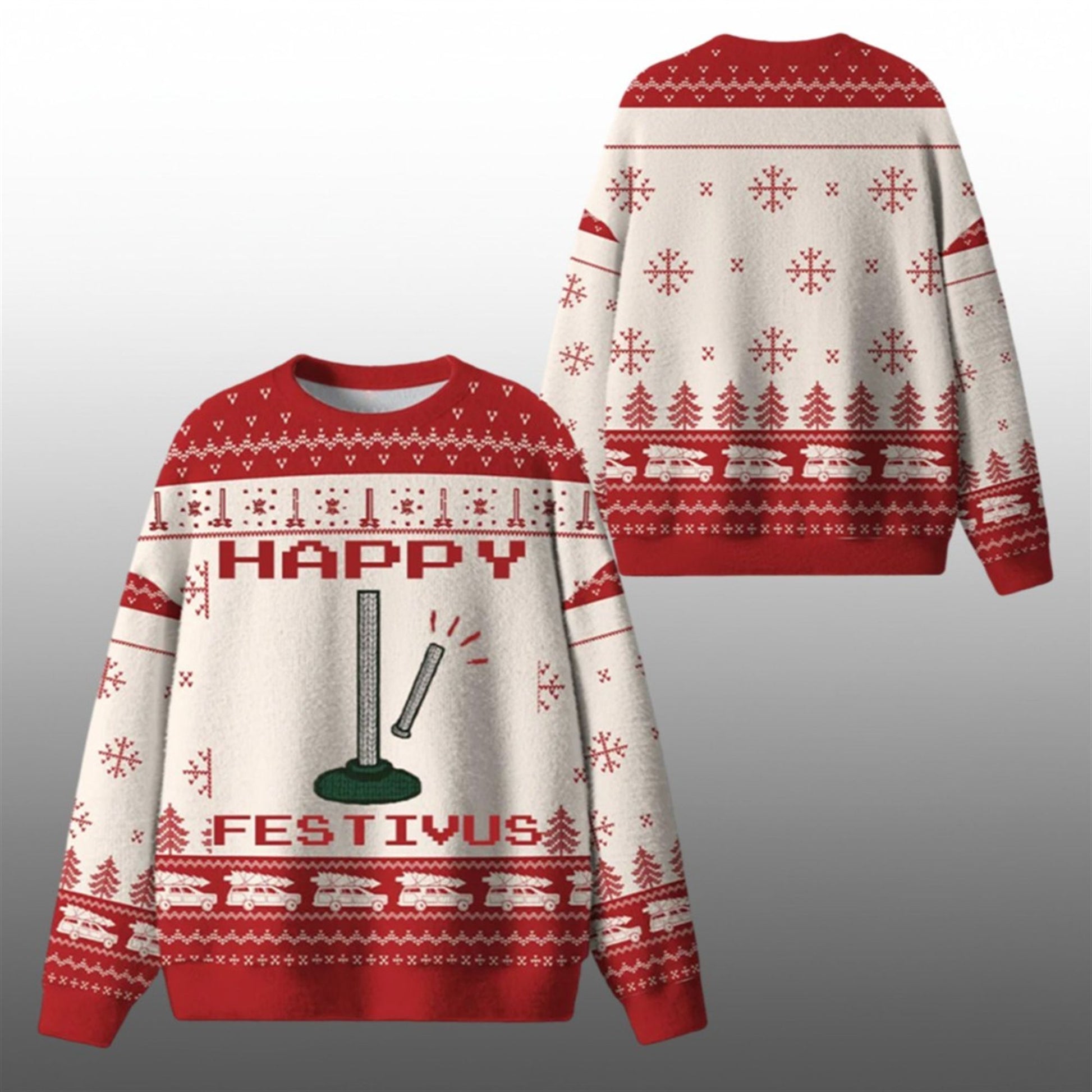 2026 Christmas Happy Festivus Ugly Sweater - Moonbestprint