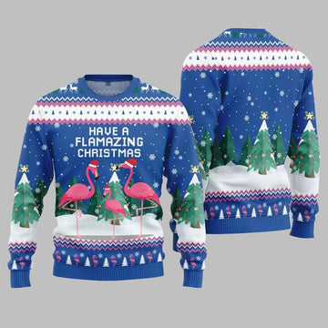 2026 Christmas Have A Flamazing Christmas Ugly Christmas Sweater - Moonbestprint