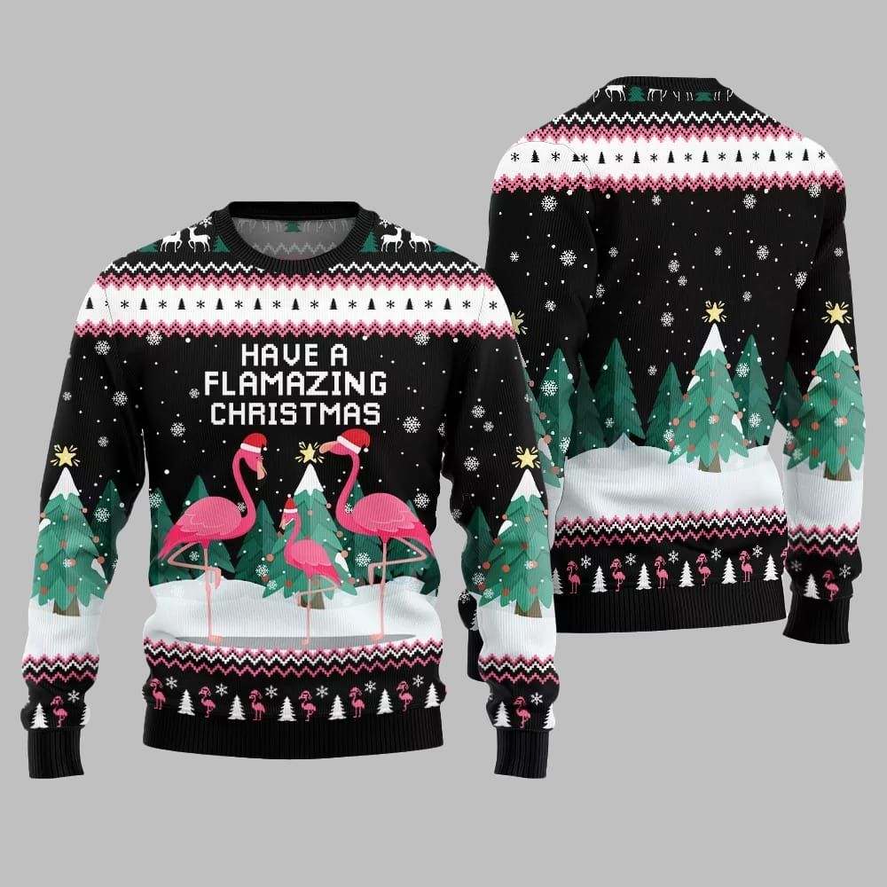 2026 Christmas Have A Flamazing Christmas Ugly Christmas Sweater - Moonbestprint