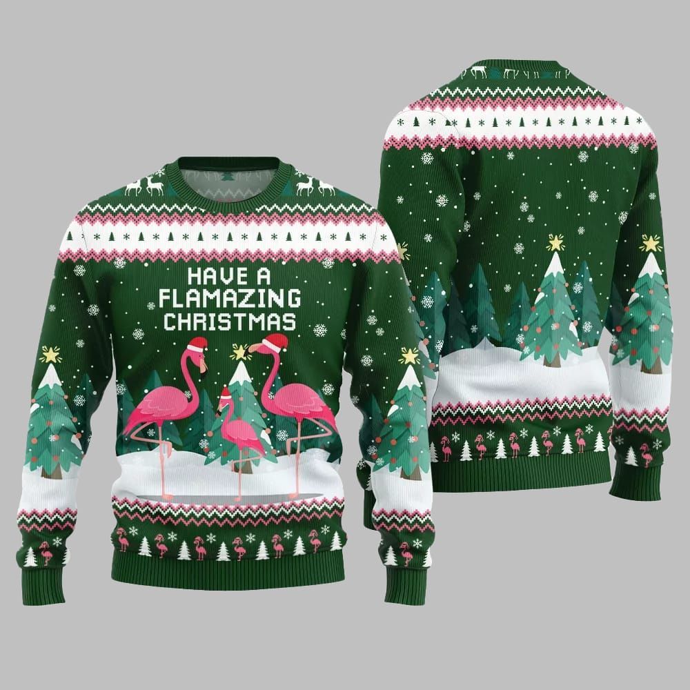 2026 Christmas Have A Flamazing Christmas Ugly Christmas Sweater - Moonbestprint
