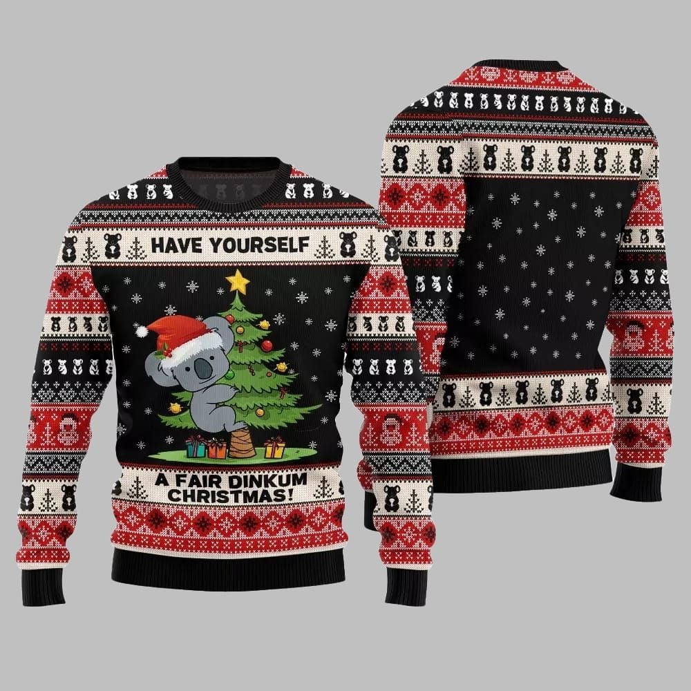 2026 Christmas Have Yourself A Fair Dinkum Christmas Ugly Sweater - Moonbestprint