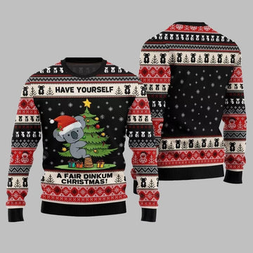 2026 Christmas Have Yourself A Fair Dinkum Christmas Ugly Sweater - Moonbestprint
