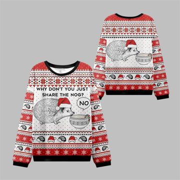 2026 Christmas Hedgehog Rejection Ugly Sweater - Moonbestprint