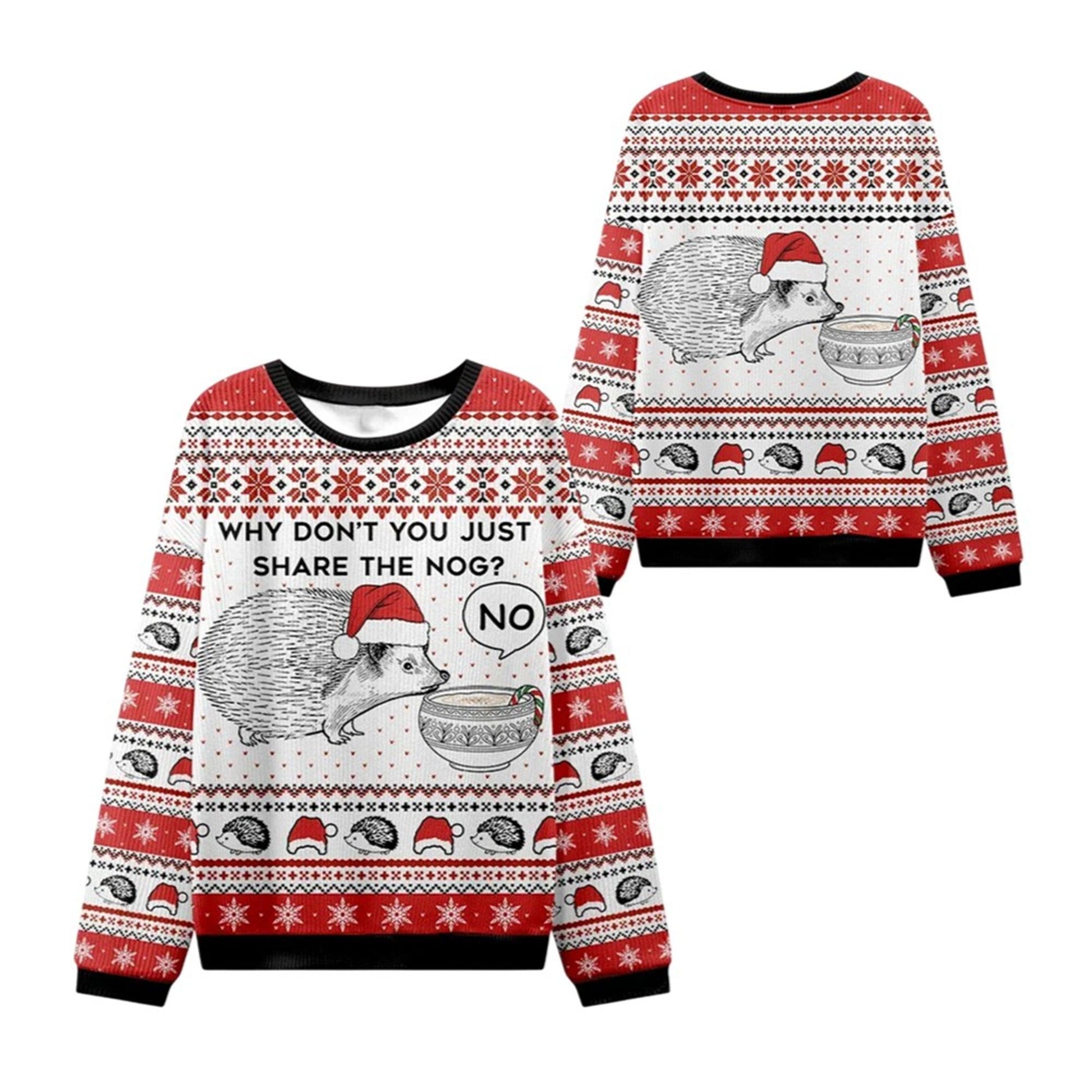 2026 Christmas Hedgehog Rejection Ugly Sweater - Moonbestprint