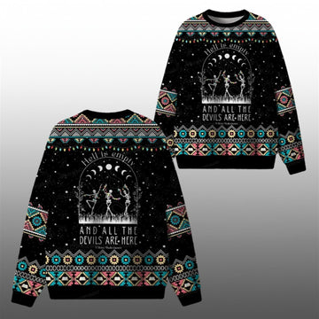 2026 Christmas Hell Is Empty And All The Devils Are Here Ugly Sweater - Moonbestprint