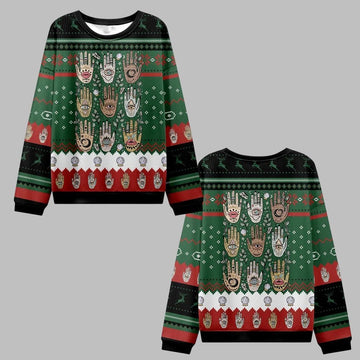2026 Christmas Helping Hands Ugly Christmas Sweater - Moonbestprint