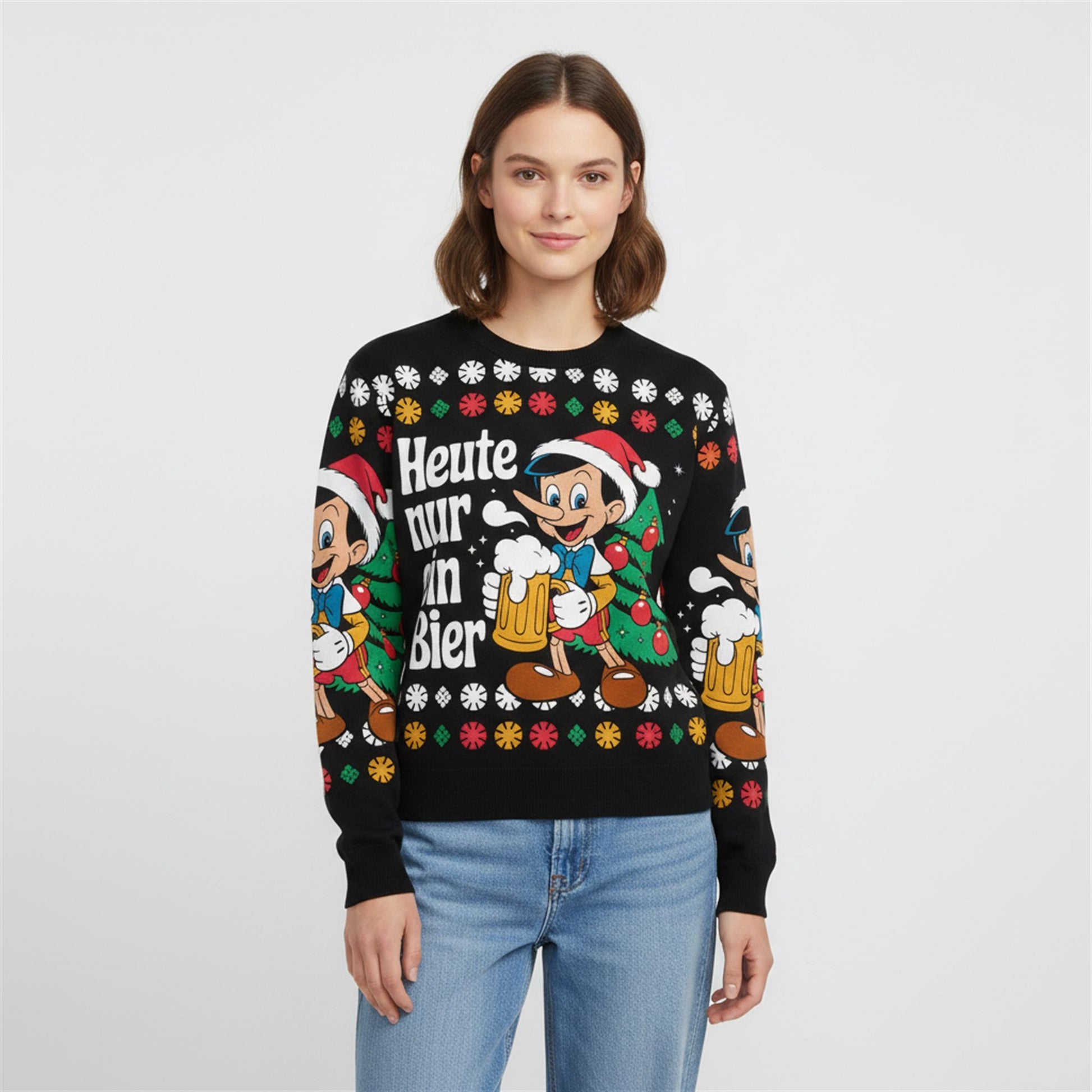 2026 Christmas Heute Nir Ein Bier Ugly Sweater - Moonbestprint