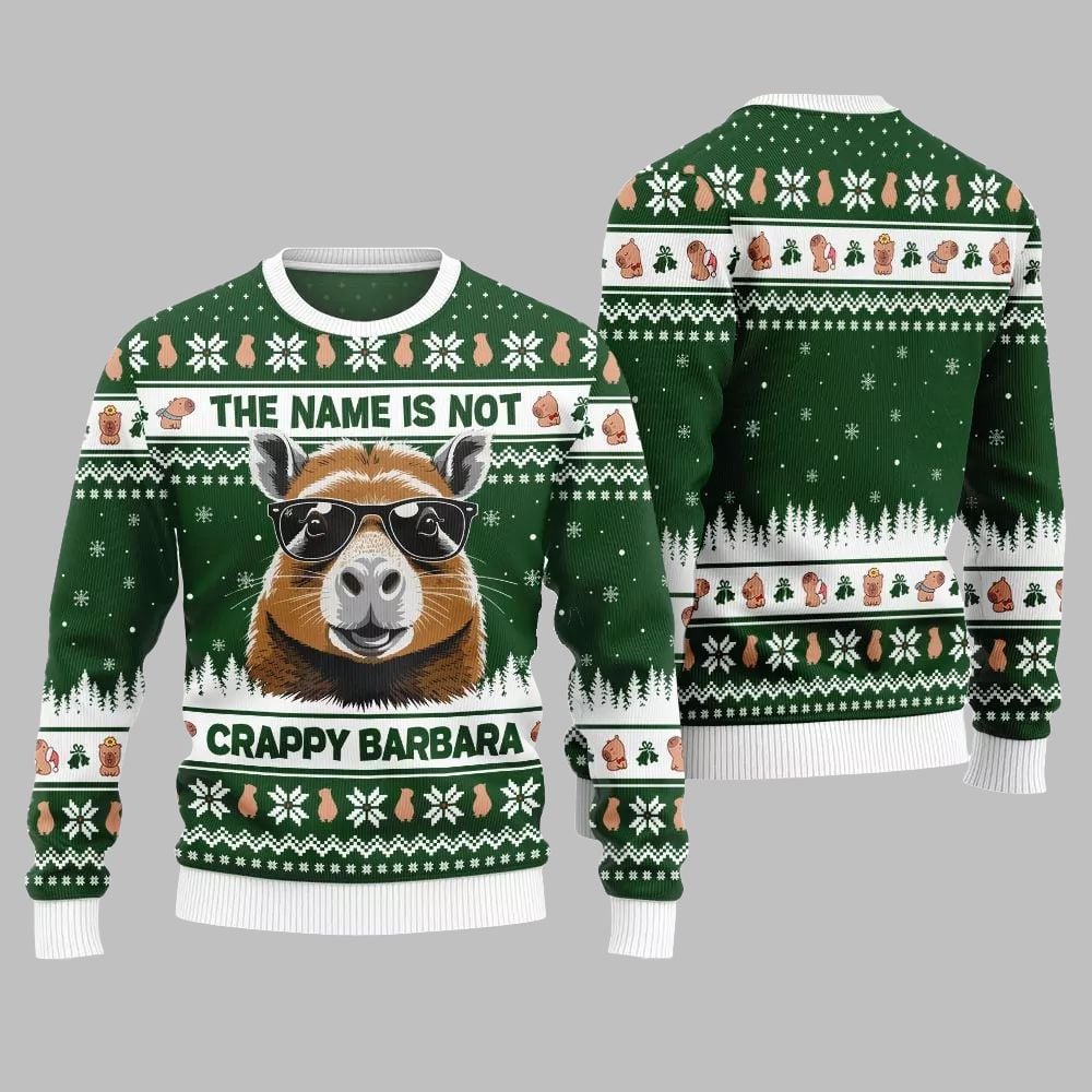 2026 Christmas Hilarious Capybara Ugly Christmas Sweater - Moonbestprint