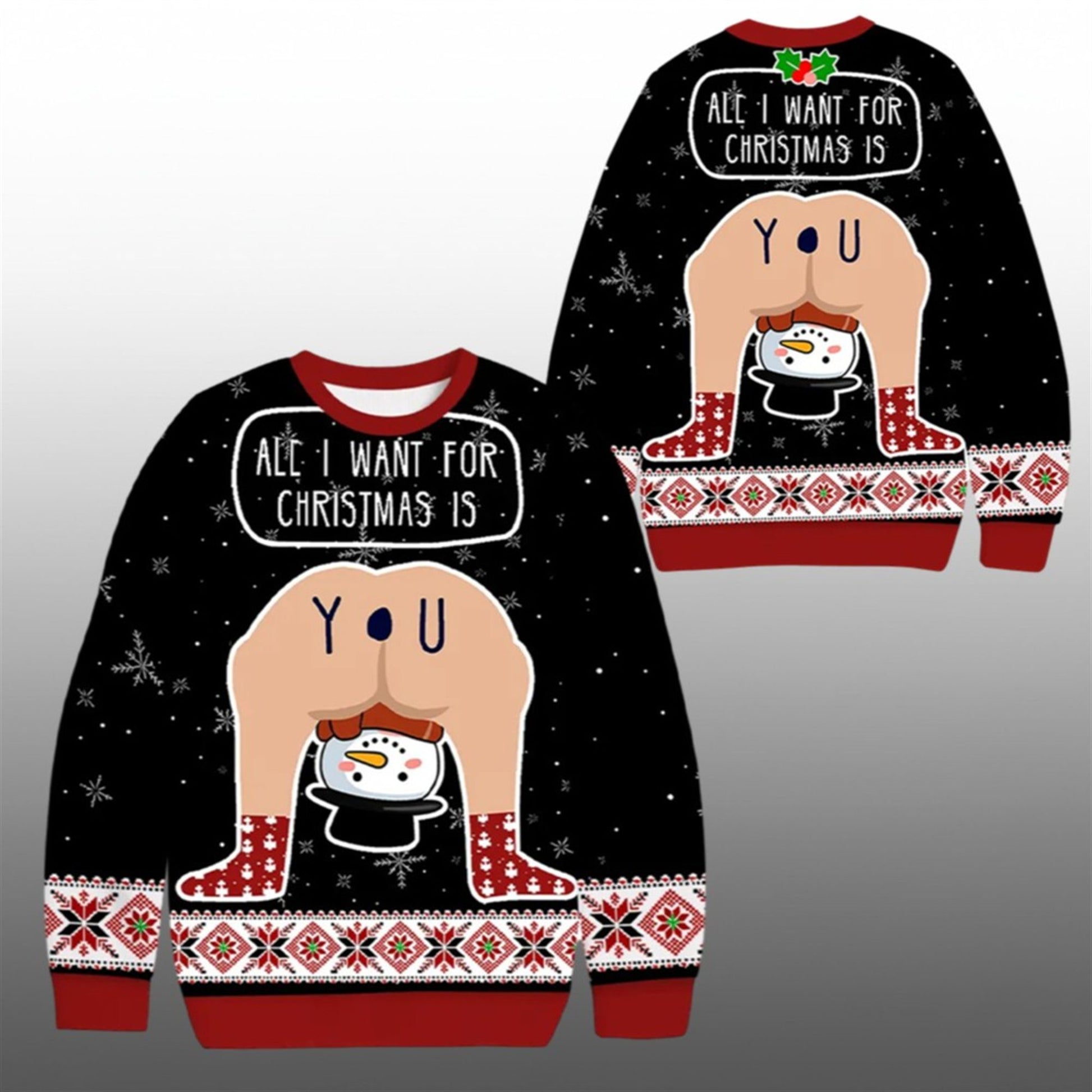 2026 Christmas Hilarious Situations Ugly Sweater - Moonbestprint