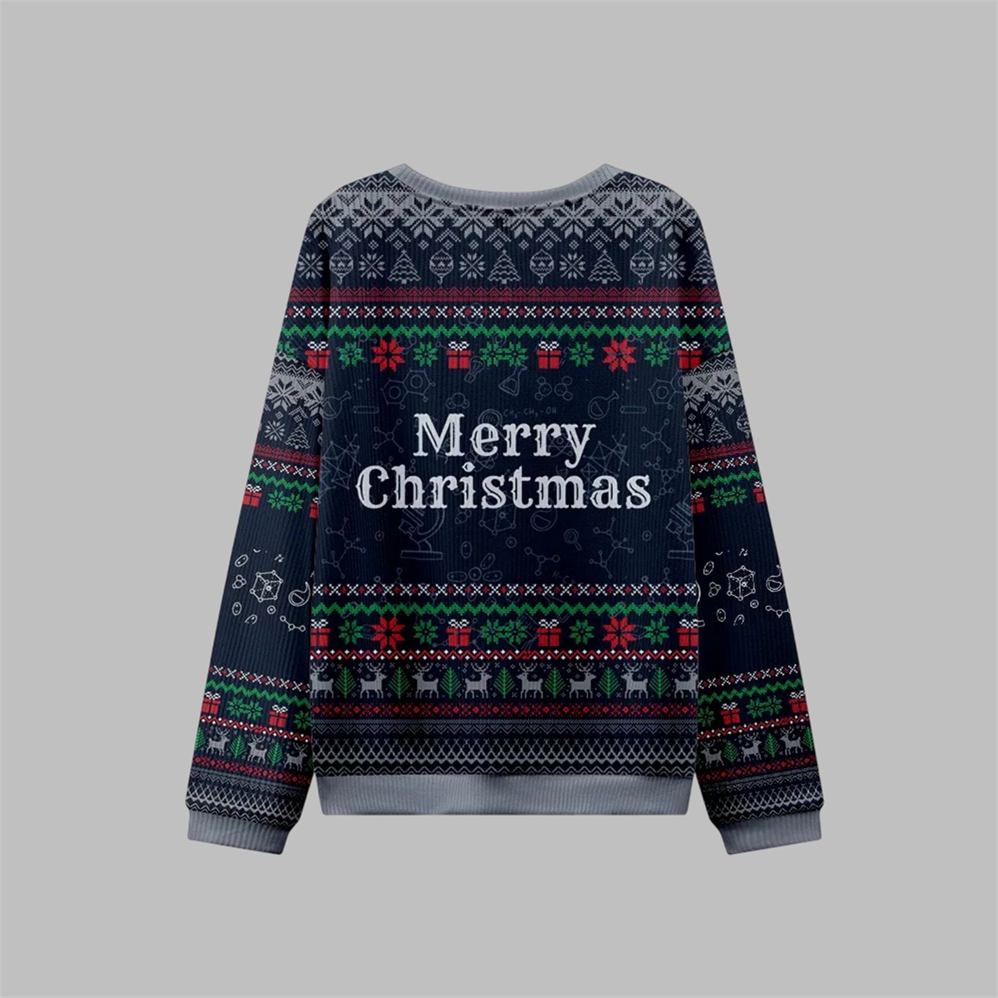 2026 Christmas Ho Ho Ho Holmium Ugly Sweater - Moonbestprint