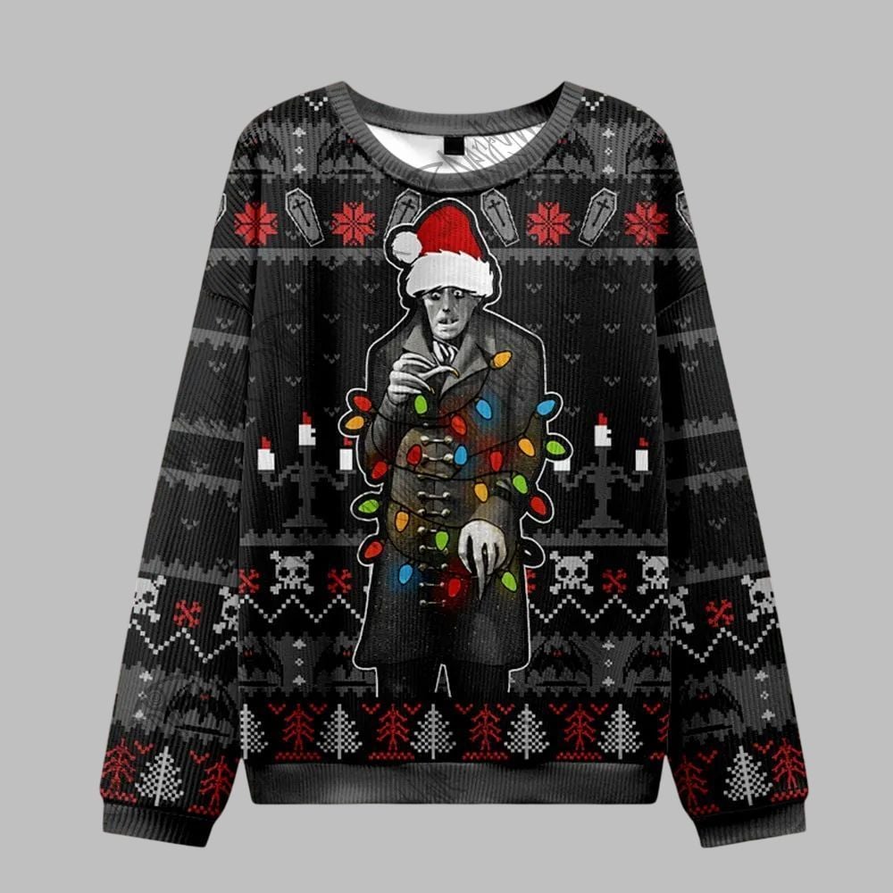 2026 Christmas Ho! Ho! Ho! Bloody Ugly Christmas Sweater - Moonbestprint