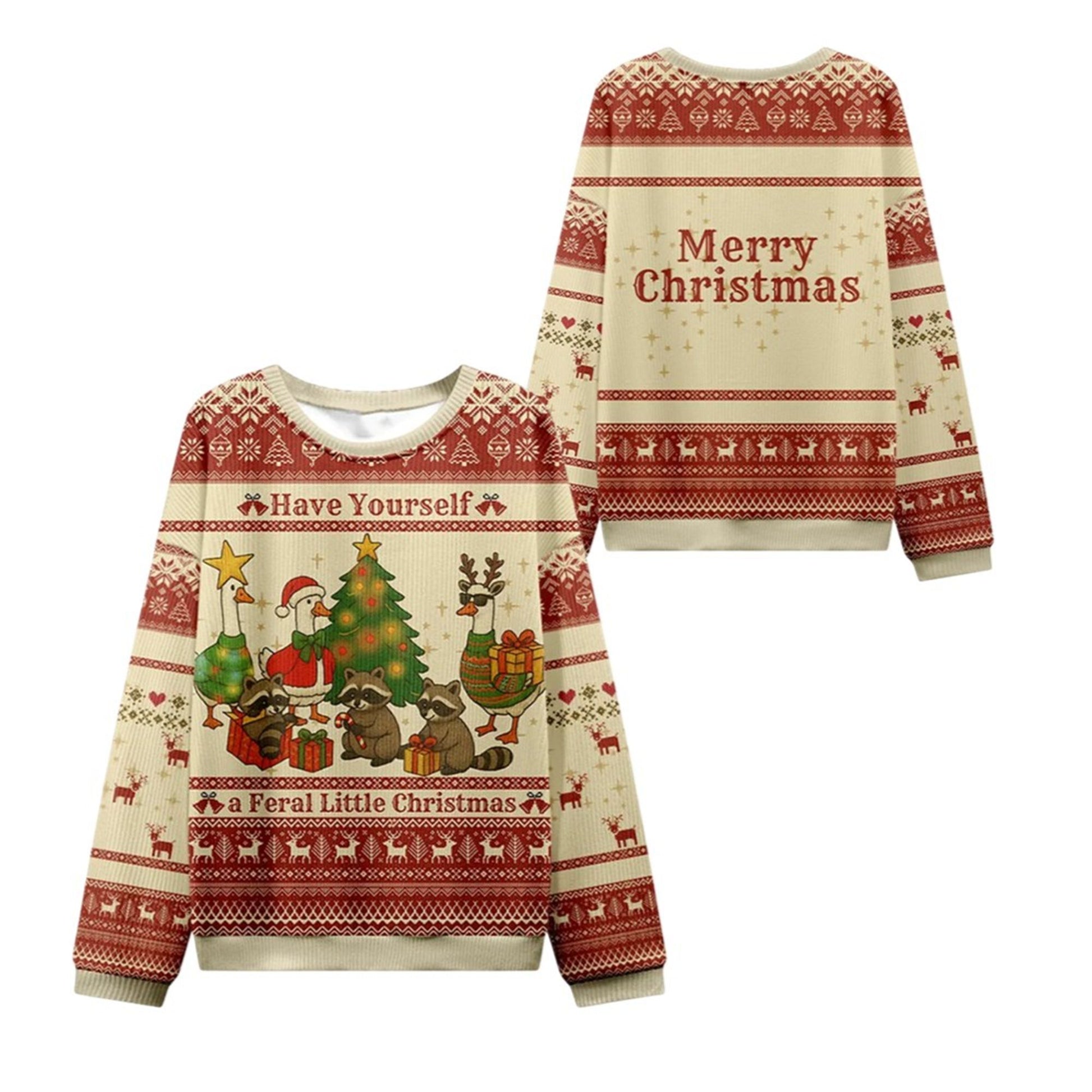 2026 Christmas Holiday Animal Party Ugly Sweater - Moonbestprint