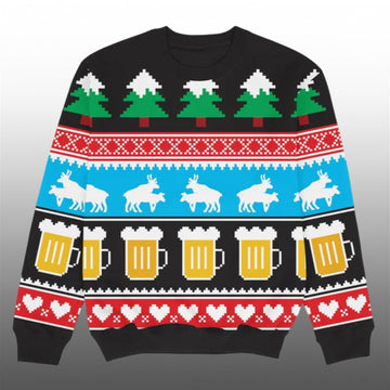 2026 Christmas Holiday Pattern Ugly Sweater - Moonbestprint