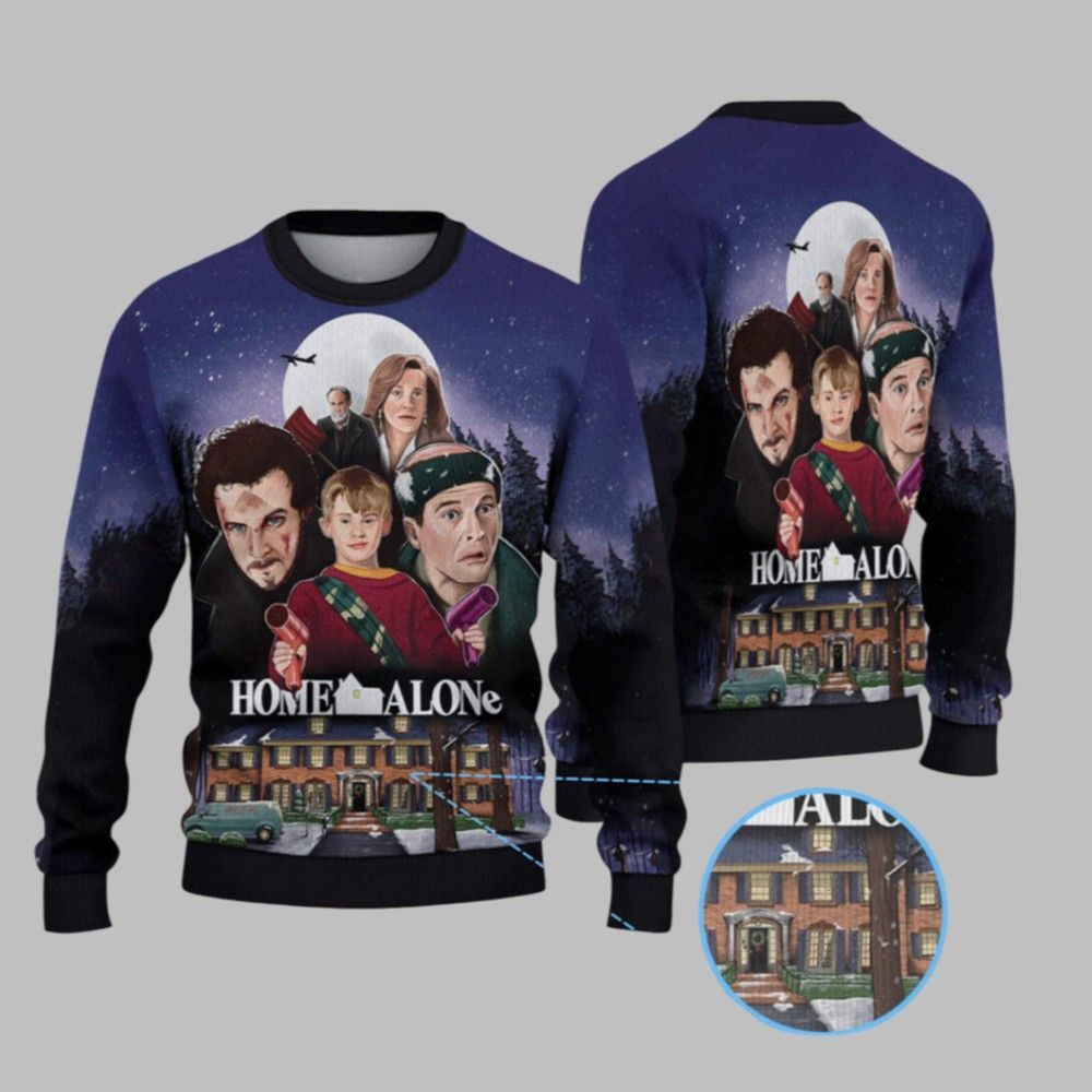2026 Christmas Home Alone Christmas Ugly Sweater - Moonbestprint