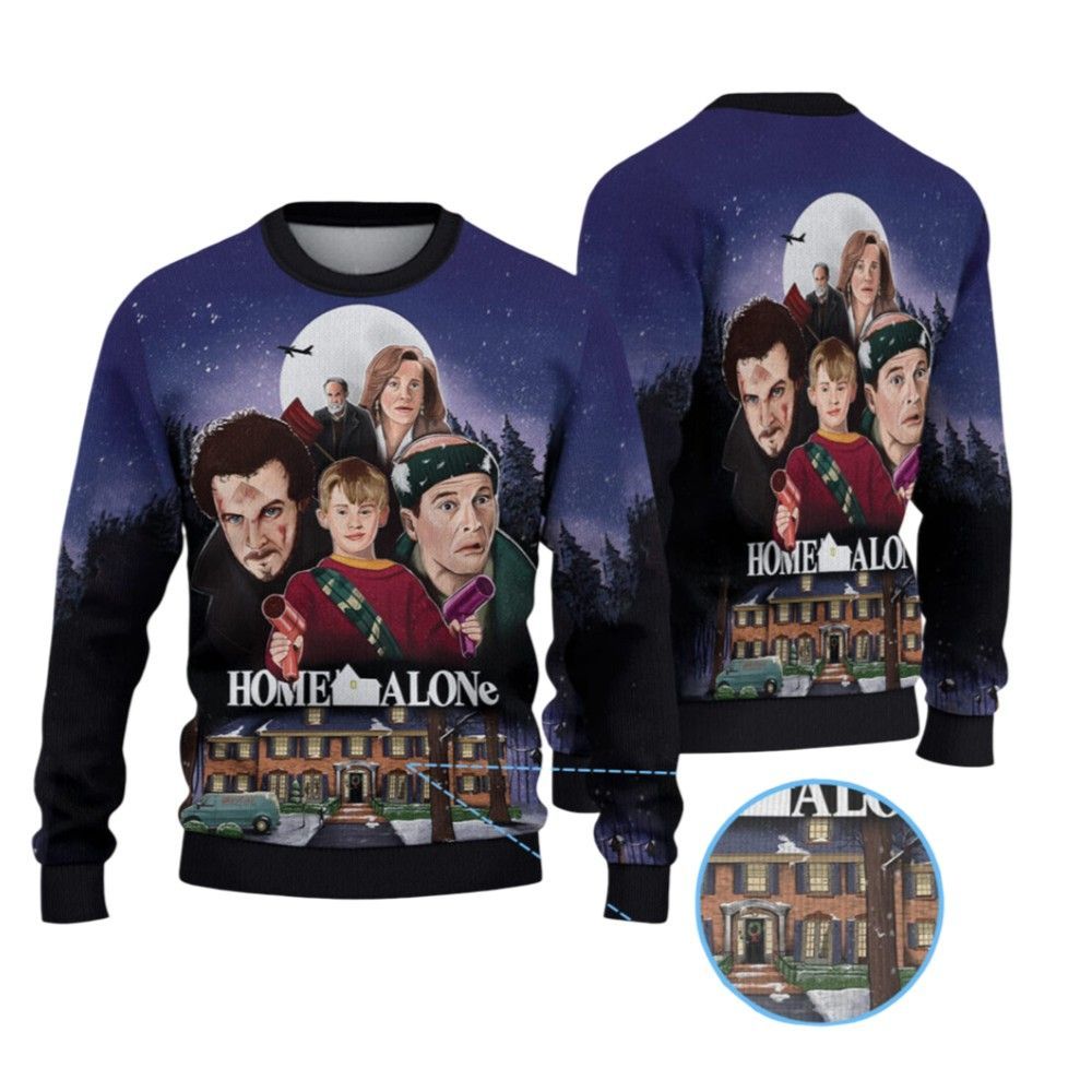 2026 Christmas Home Alone Christmas Ugly Sweater - Moonbestprint