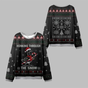2026 Christmas Honking Through the Snow Ugly Sweater - Moonbestprint