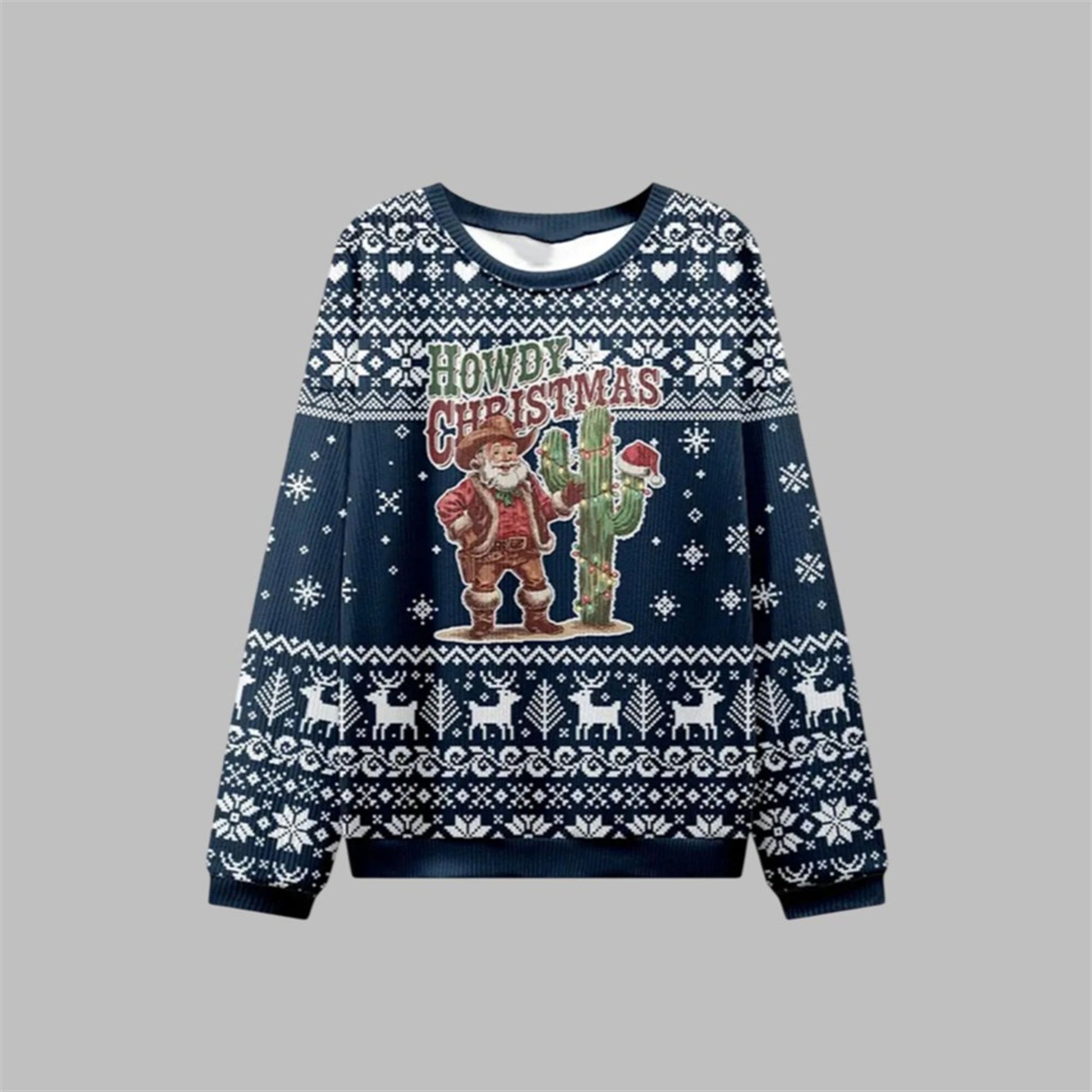 2026 Christmas Howdy Christmas Ugly Sweater - Moonbestprint