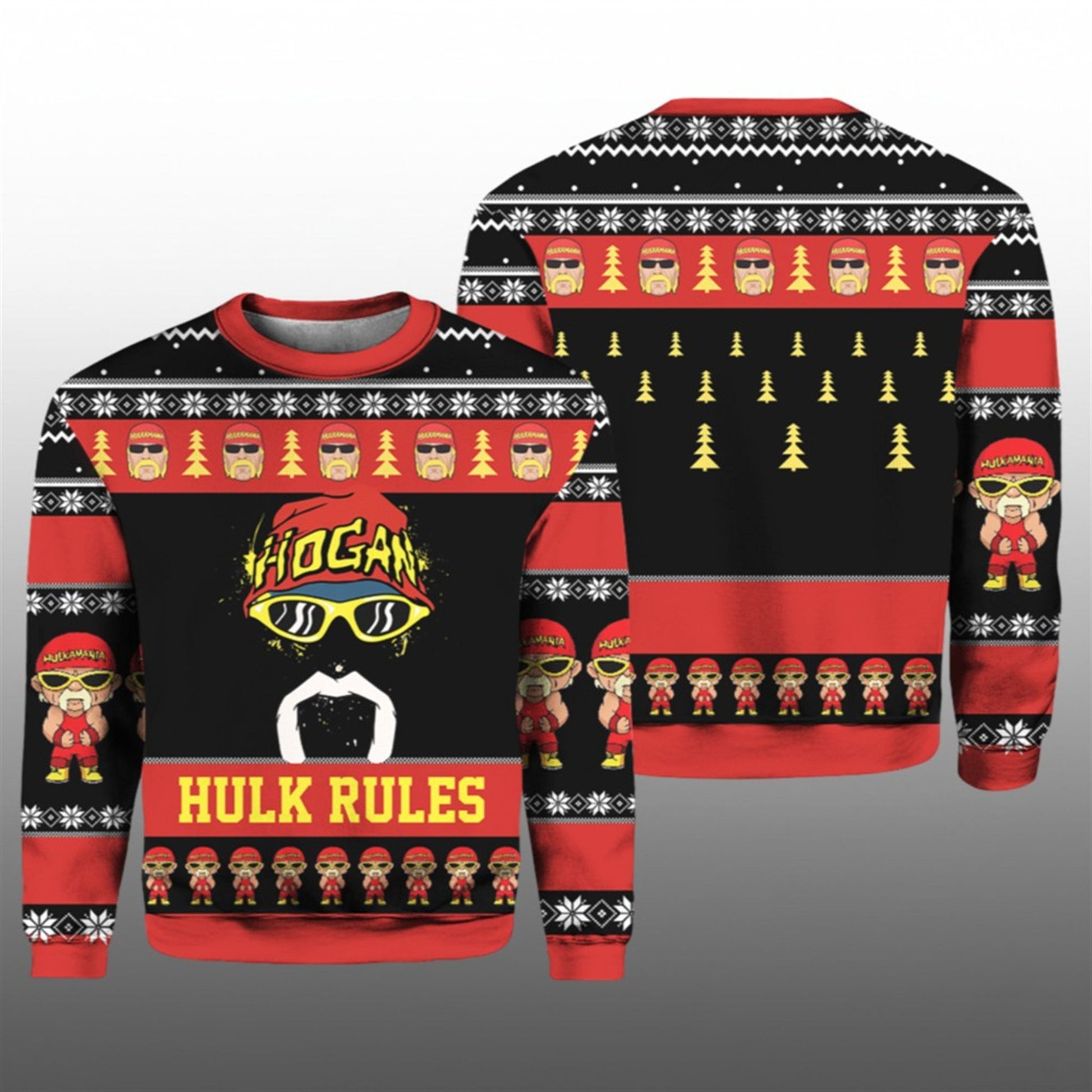 2026 Christmas Hulk Rules Hulk Hogan Ugly Sweater - Moonbestprint