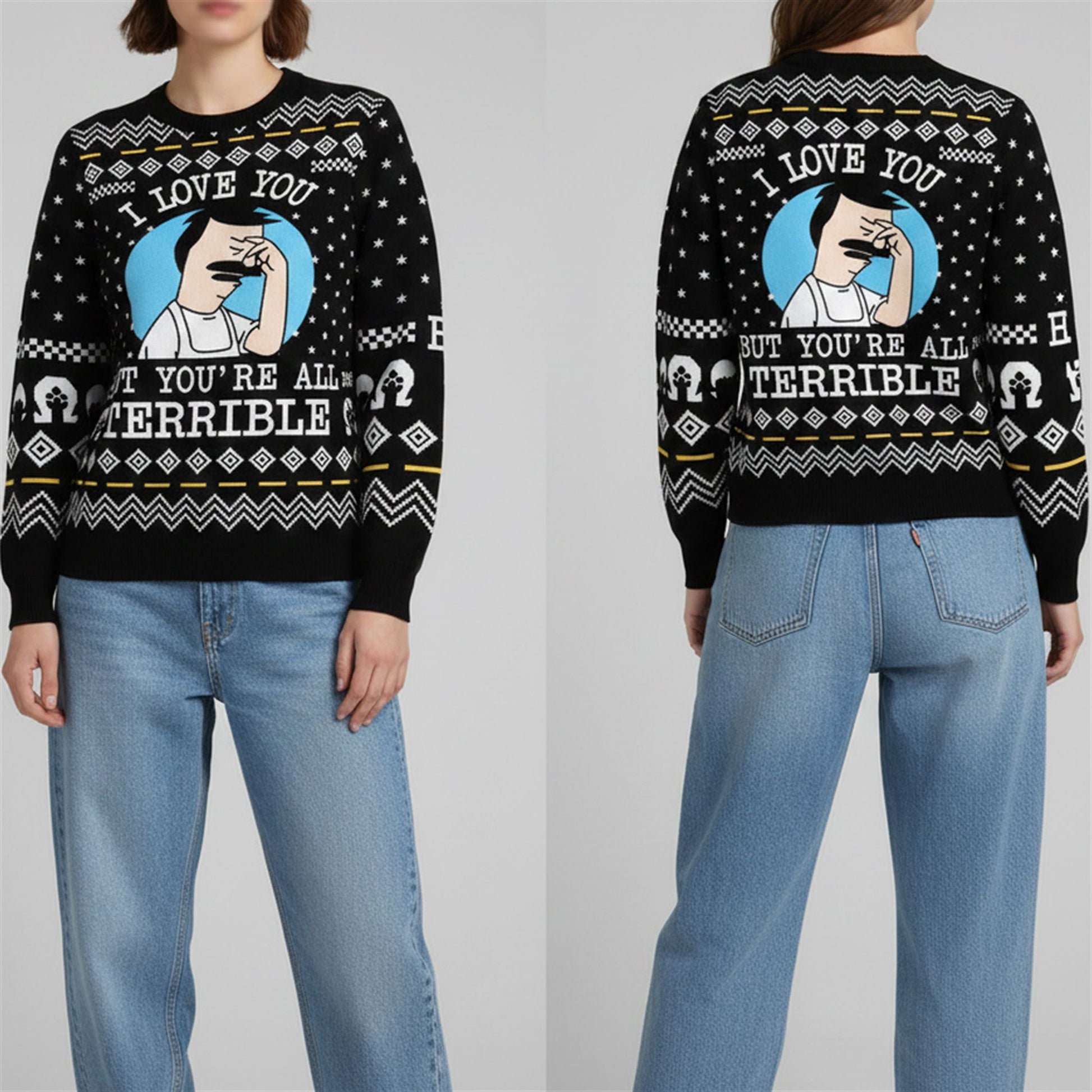 2026 Christmas I Love You But You're All Terrible Ugly Sweater - Moonbestprint