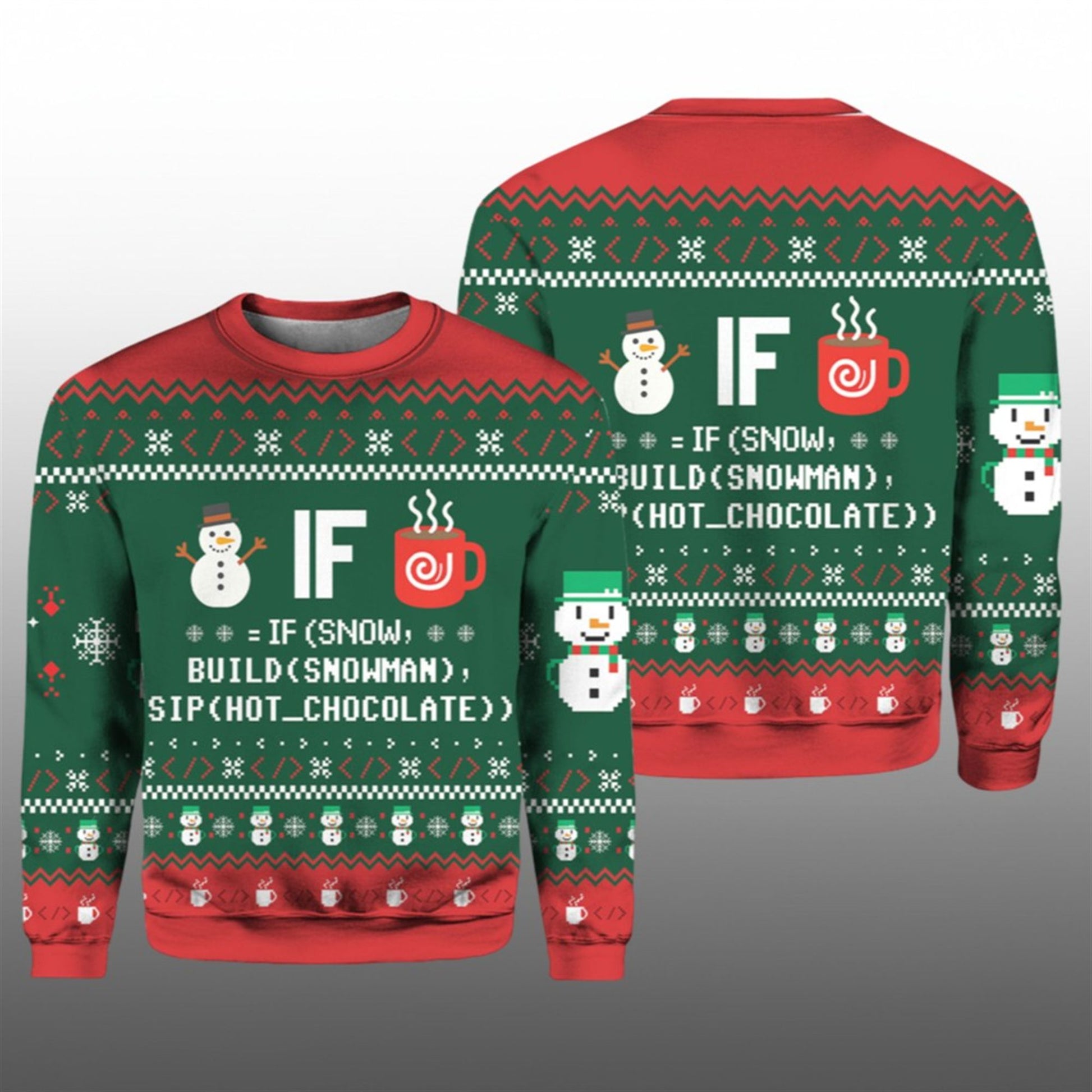 2026 Christmas IF Code Ugly Christmas Sweater - Moonbestprint