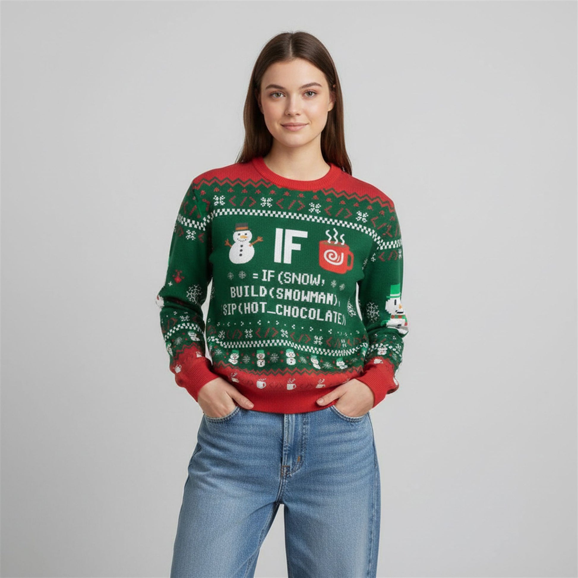 2026 Christmas IF Code Ugly Christmas Sweater - Moonbestprint
