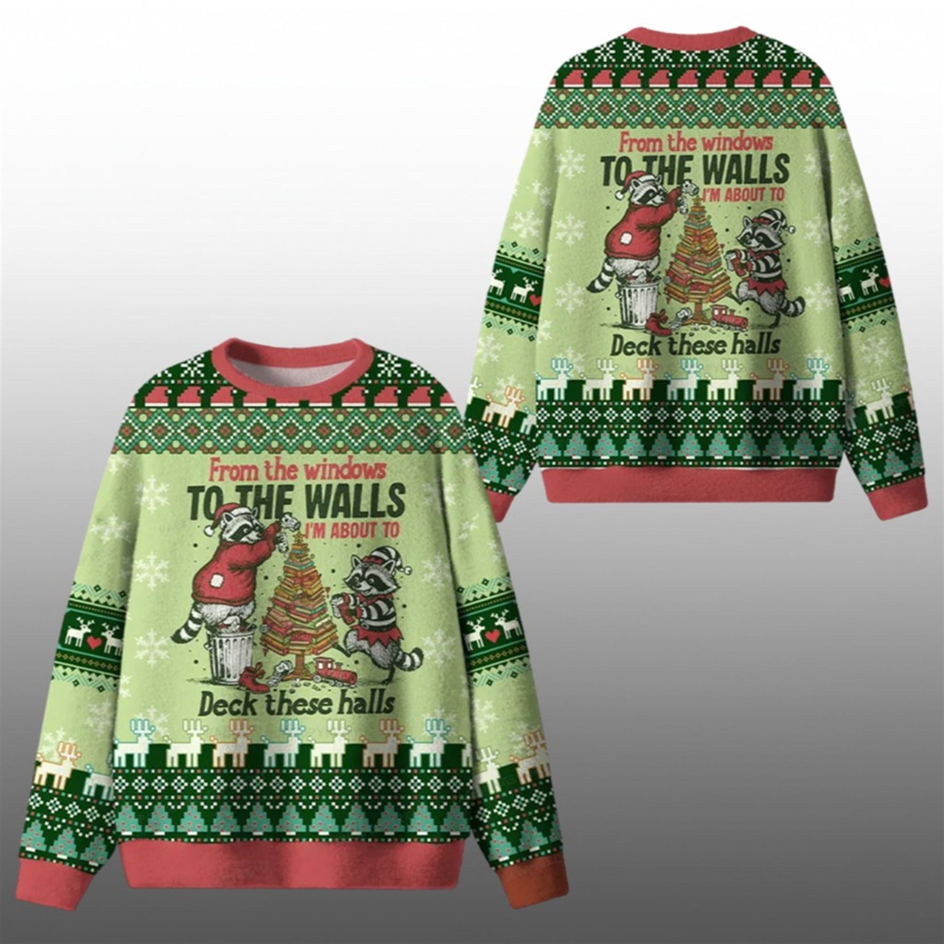2026 Christmas I'm About To Deck These Halls Ugly Sweater - Moonbestprint