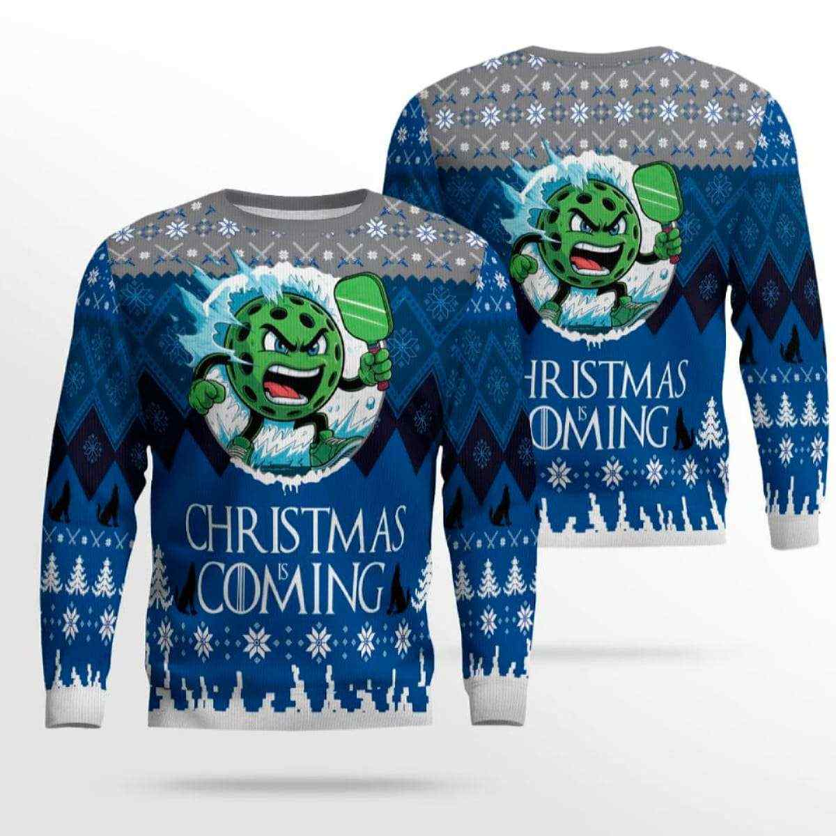 2025 Christmas Is Coming Pickleball Ugly Sweater – Moonbestprint