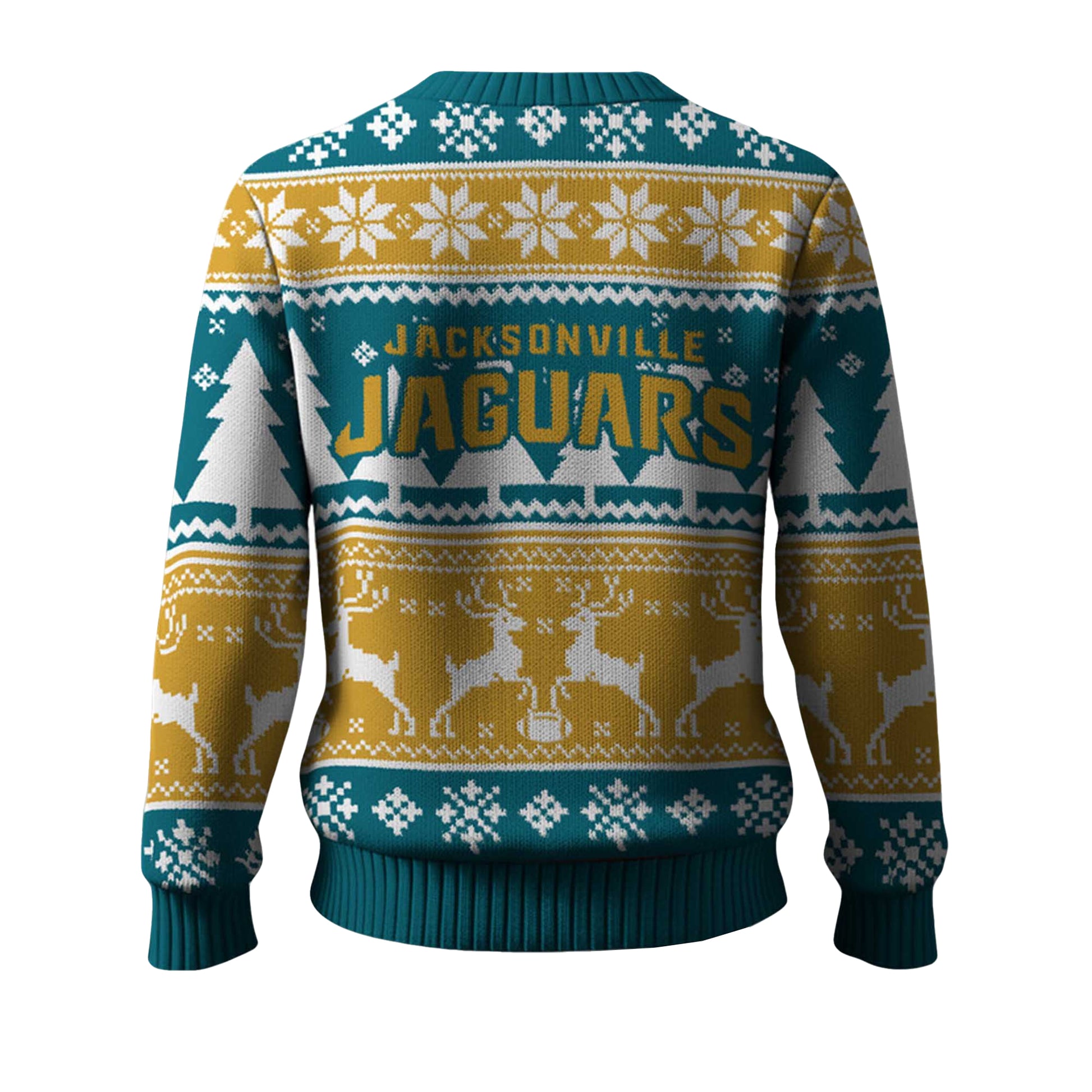 2025 Christmas Jaguars Reindeer Football Ugly Sweater – Moonbestprint