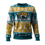 2025 Christmas Jaguars Reindeer Football Ugly Sweater – Moonbestprint